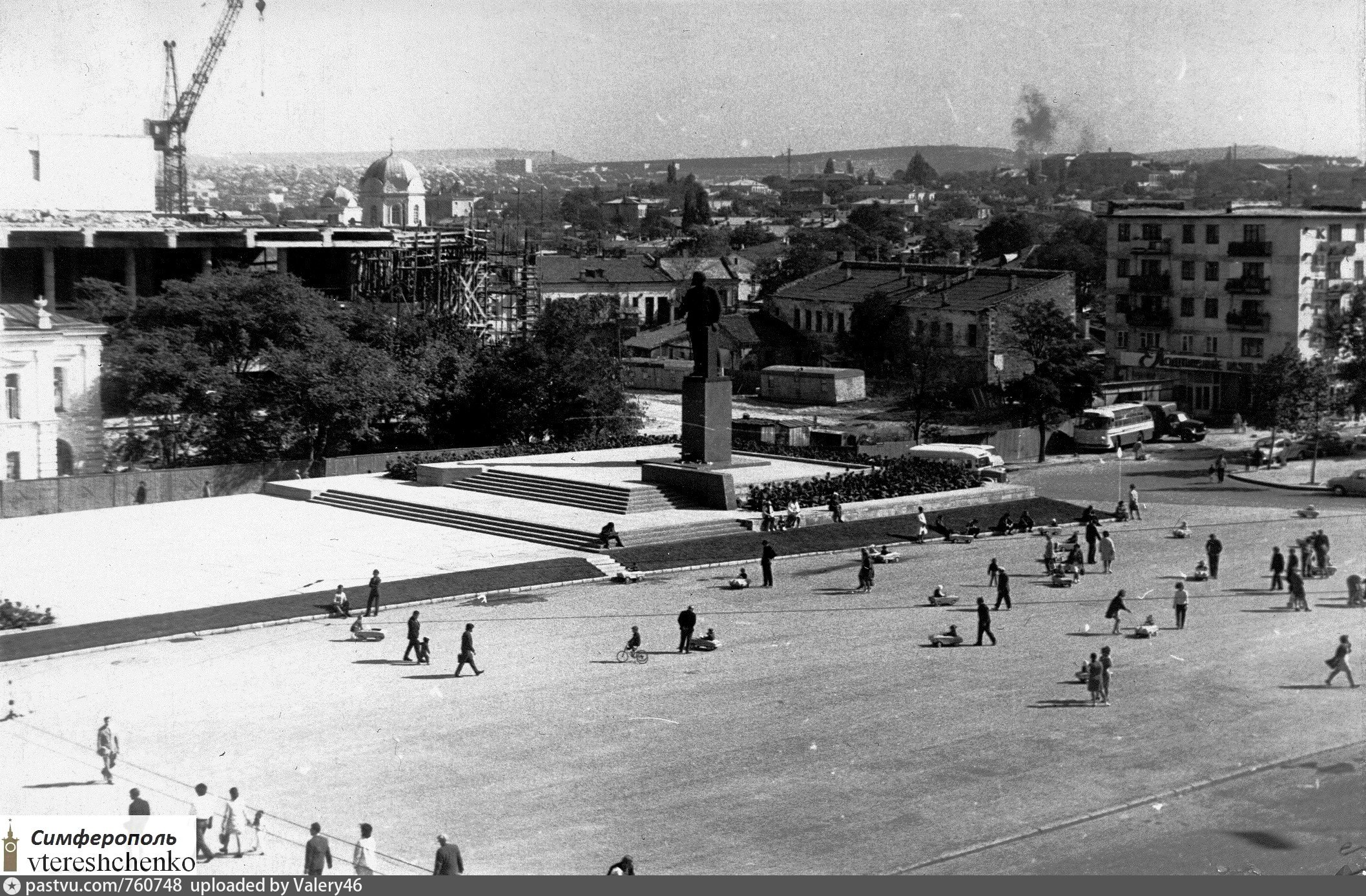 Площадь Ленина Симферополь 1980 год