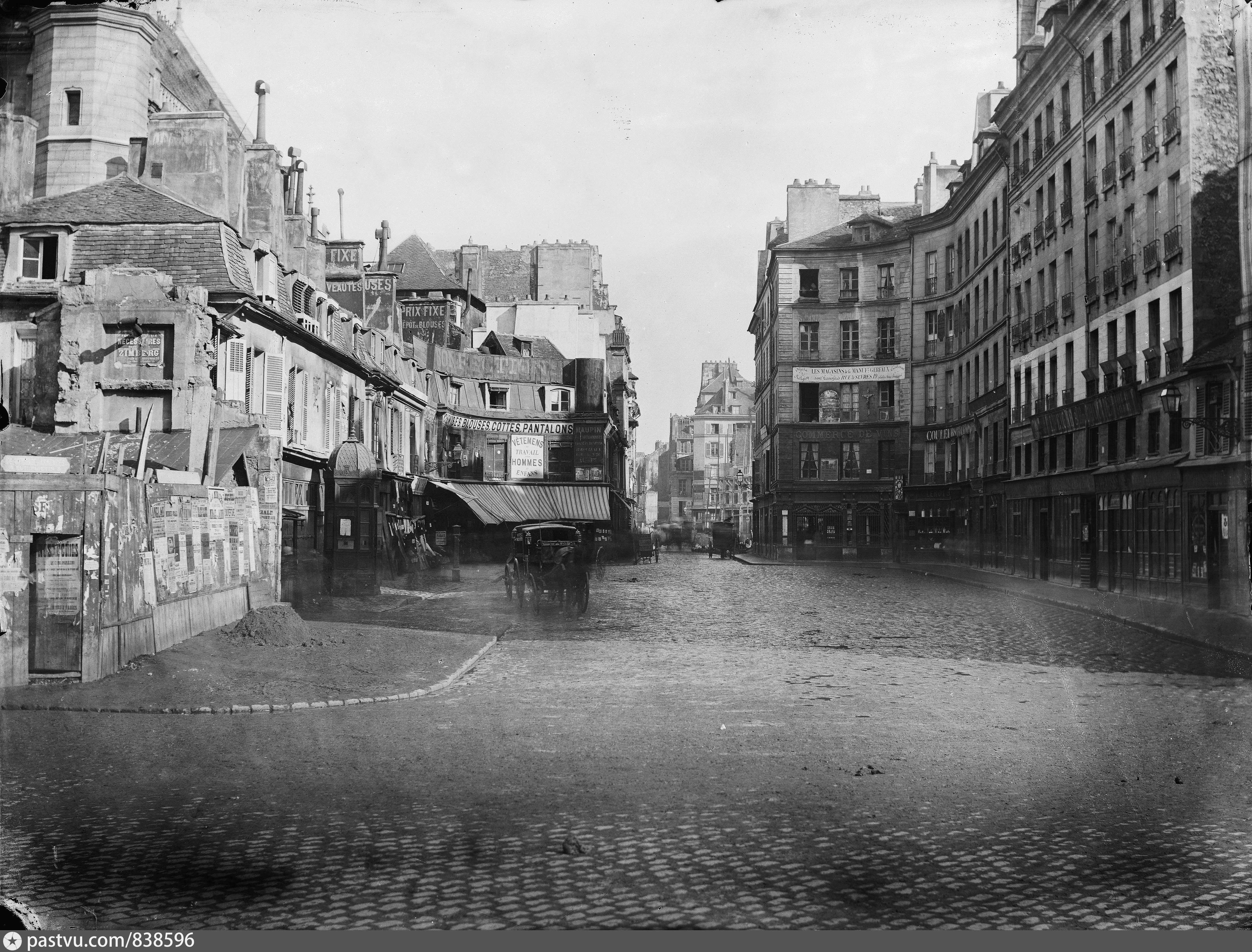 Франция 19. Шарль Марвиль (Charles Marville) старый Париж rue Estienne. Трущобы Парижа 19 века. Латинский квартал в Париже 19 век. Улицы Парижа 19 века.