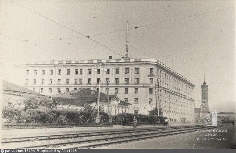 Омский архив. Омск 1955. Была возведена каланча в 1912 году по проекту и.г. Хворинова.