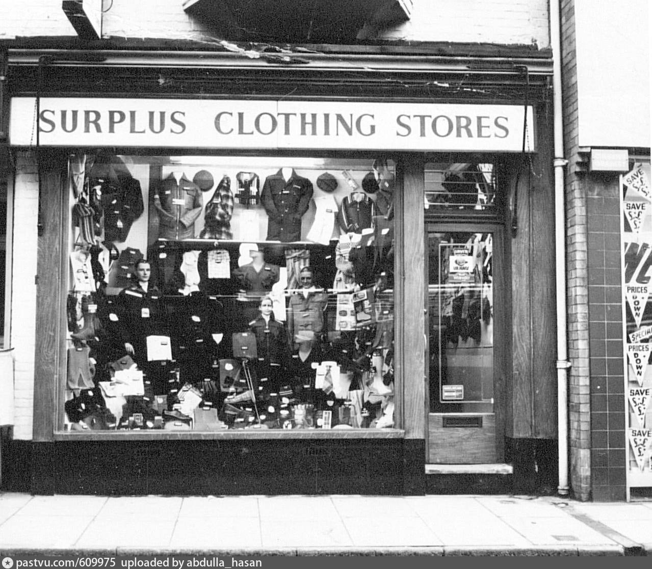 Surplus clothing stores