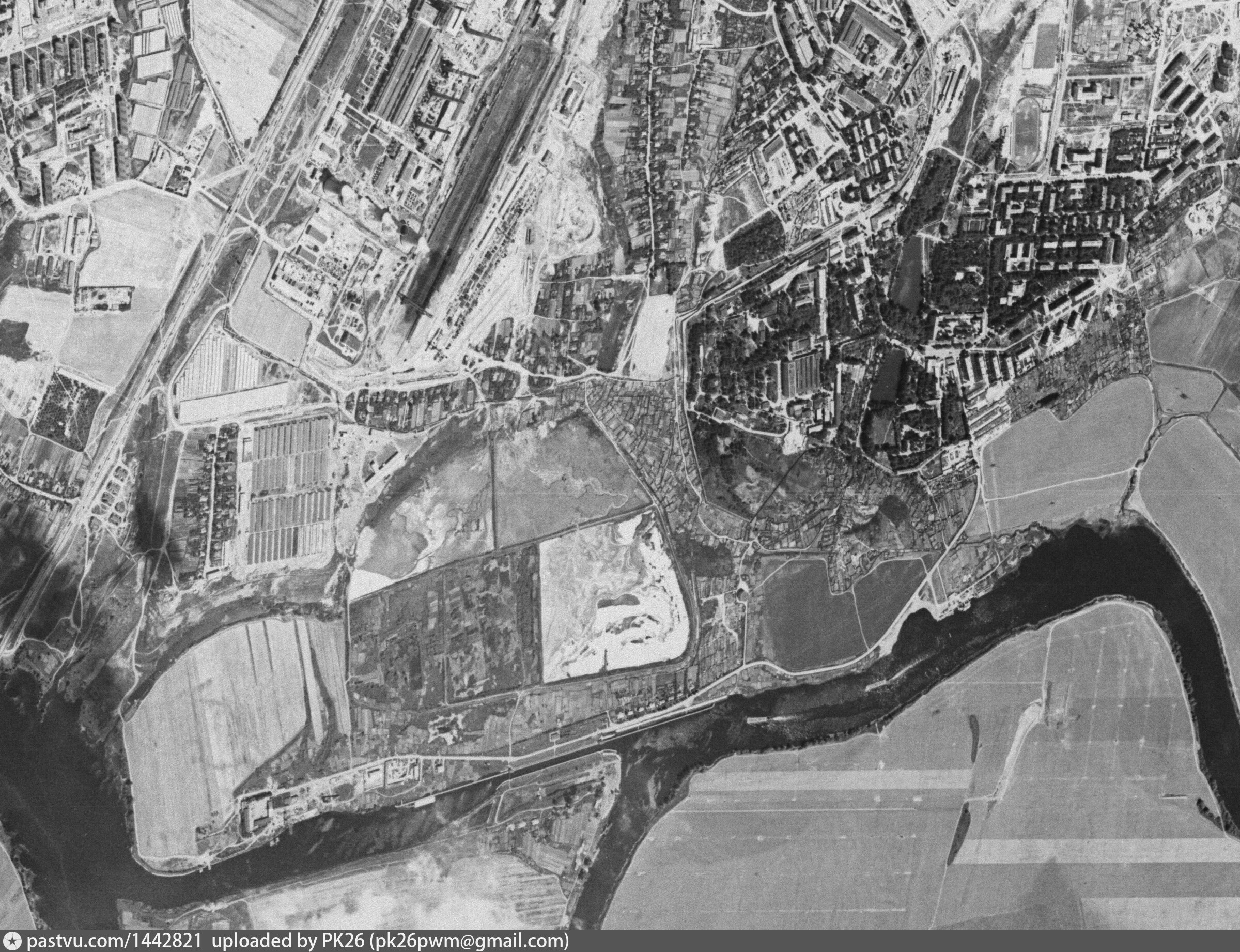 Снимки со спутников Кемеровской области СССР 1970-1990