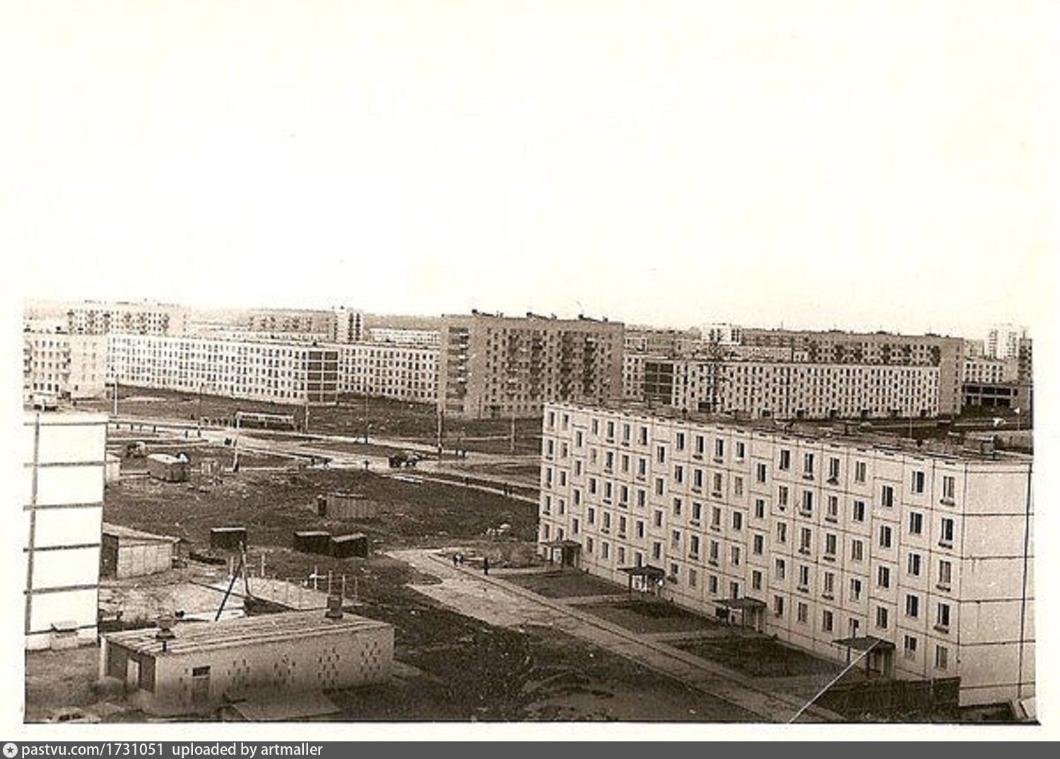 Вид на перекрёсток ул. Полярная - ул. Молодцова - Retro photos