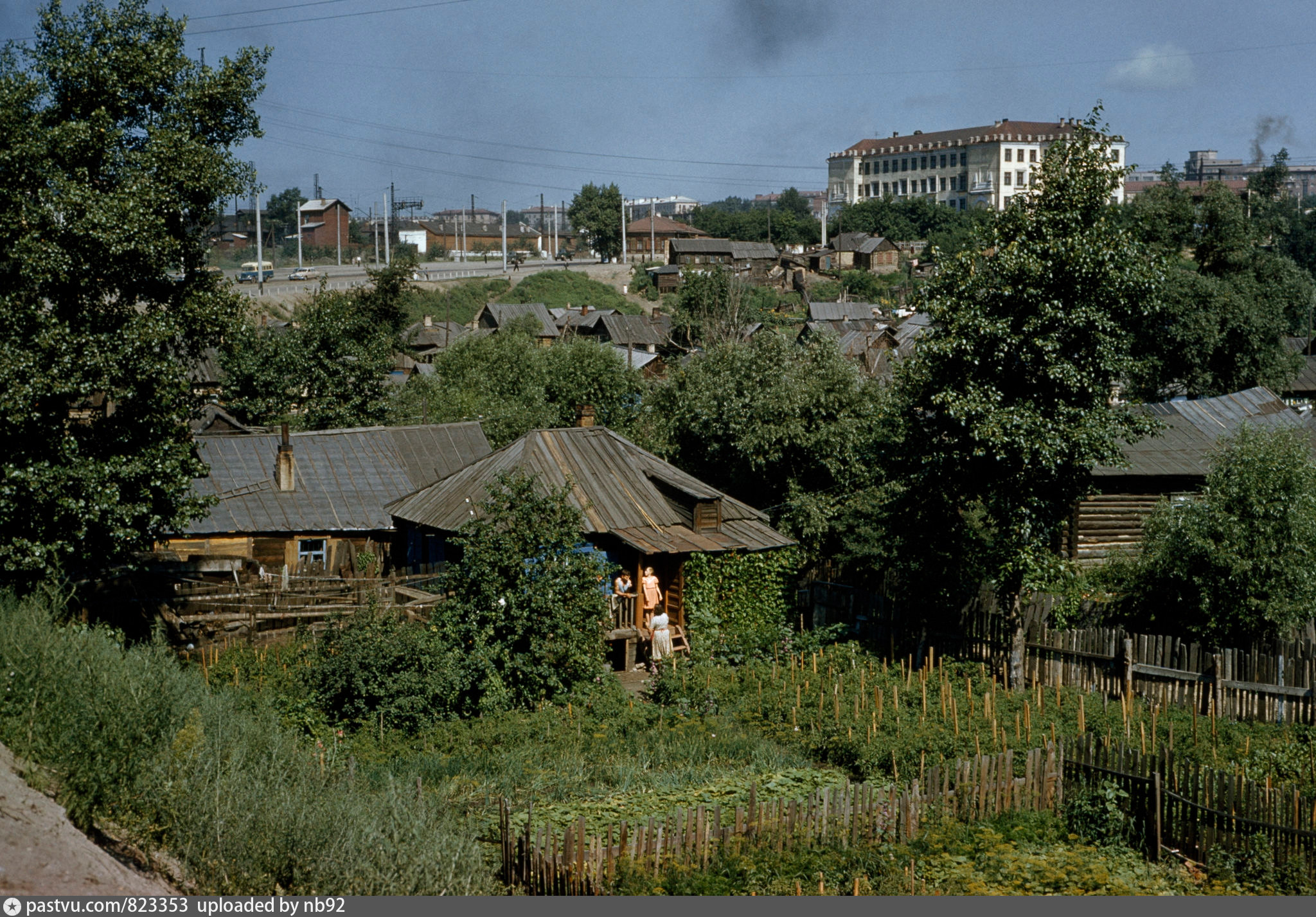 Старая округа. Новосибирск 1959. Пойма реки Каменка Новосибирск. Каменка Новосибирск 60-70 годы. Частный сектор СССР.