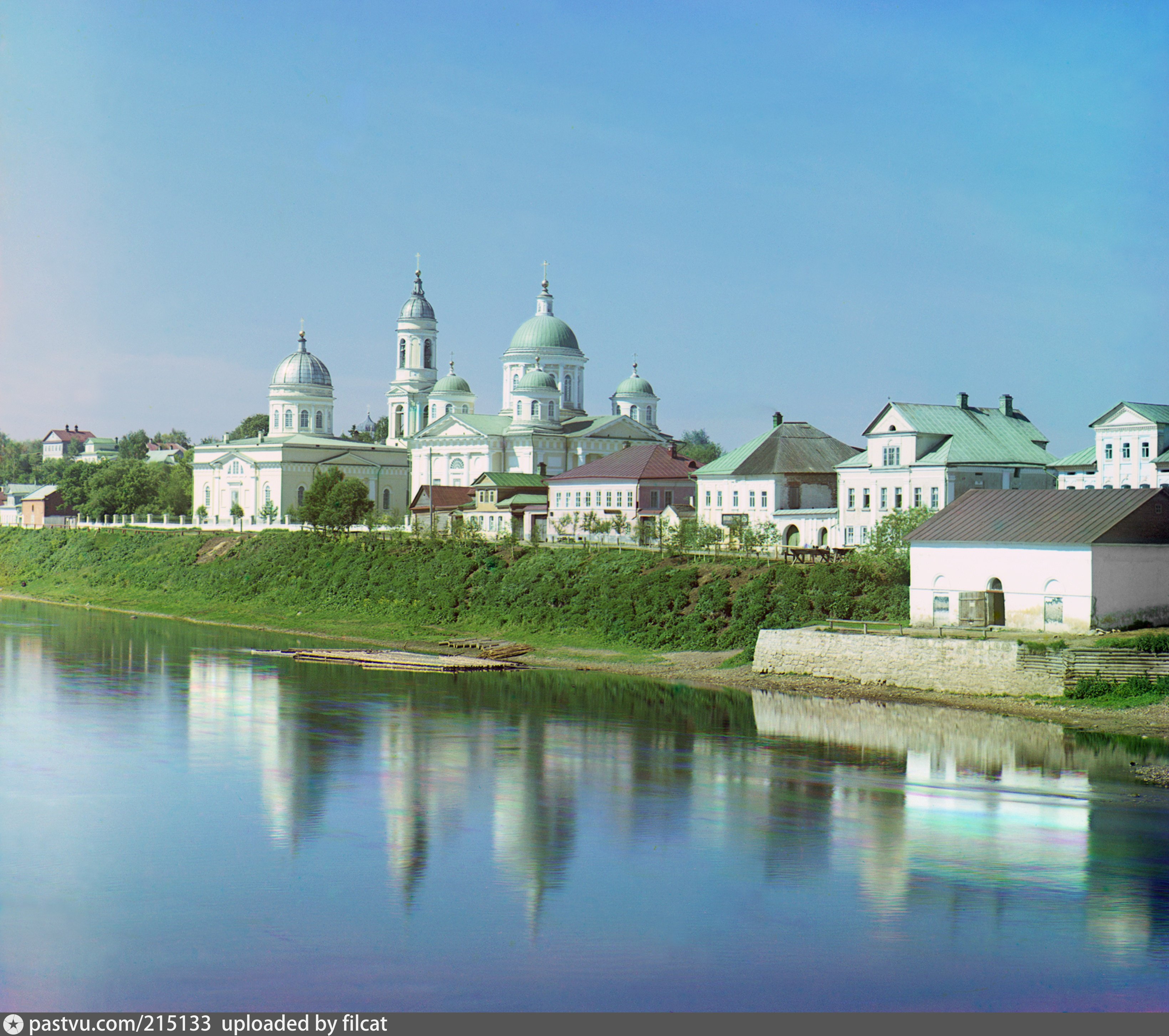 Русский г. Прокудин Горский Торжок. Прокудин Горский Торжок 1910. Воскресенский монастырь (Торжок). Борисоглебский монастырь Торжок Прокудин.