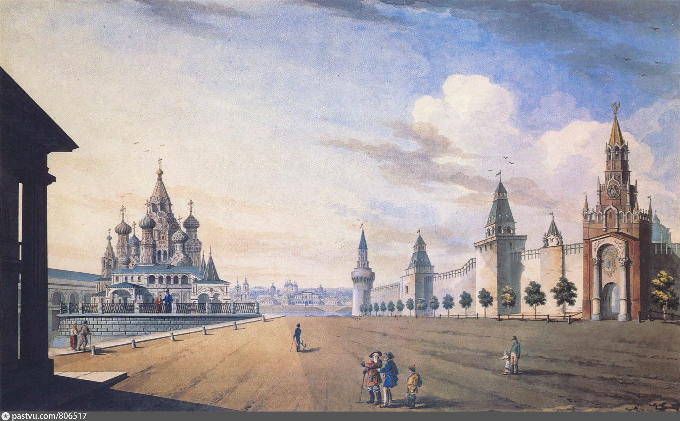 First moscow. «Вид красной площади в Москве» Жерара Делабарта. «Вид красной площади.Москва» Луи Жюль Арну. Красная площадь 1820. Московский Кремль в прошлом.