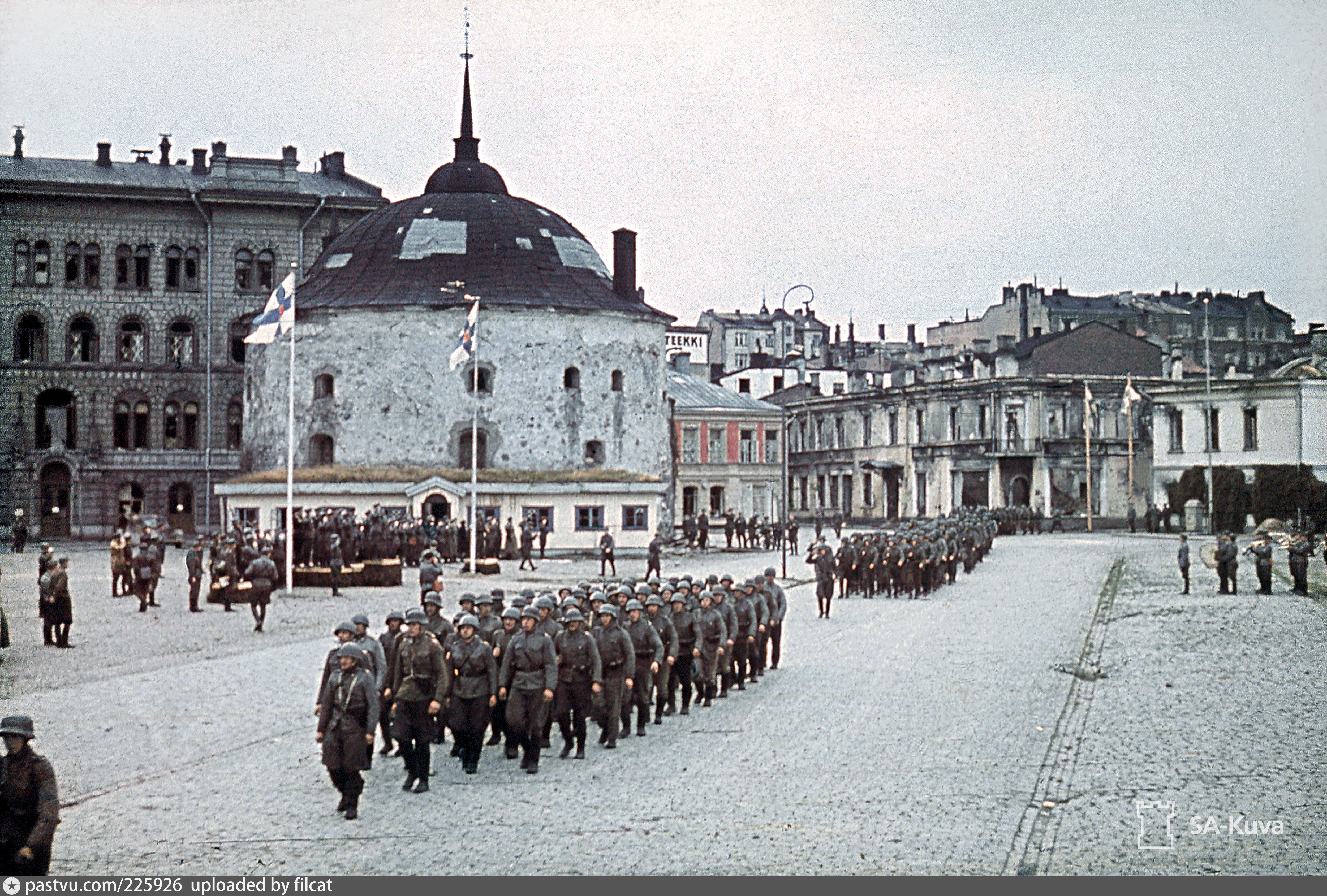 Финское время. Выборг парад финских войск 1941. Парад финских войск в Выборге. Выборг 1940. Выборг Финляндия 1940 парад.