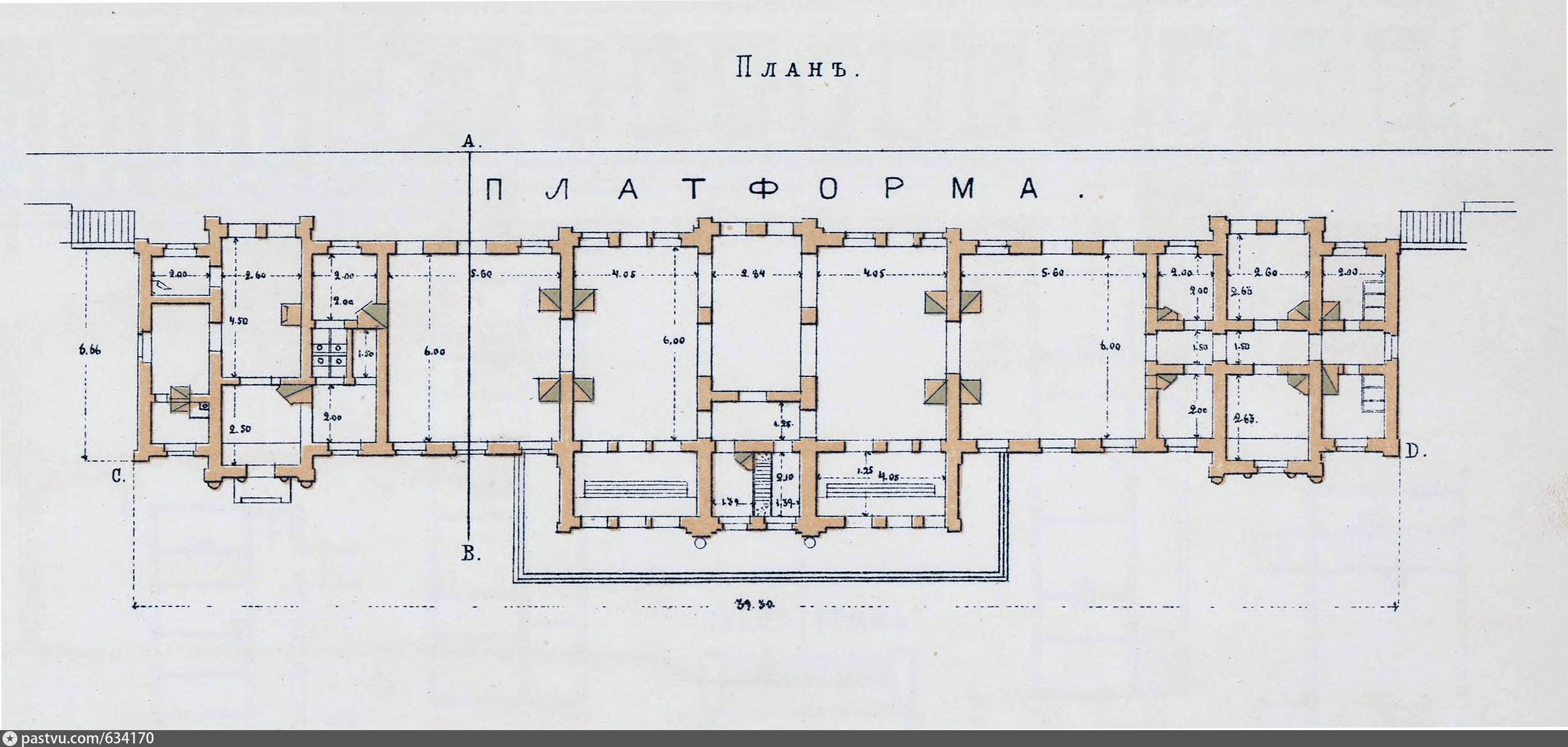 План железнодорожного вокзала