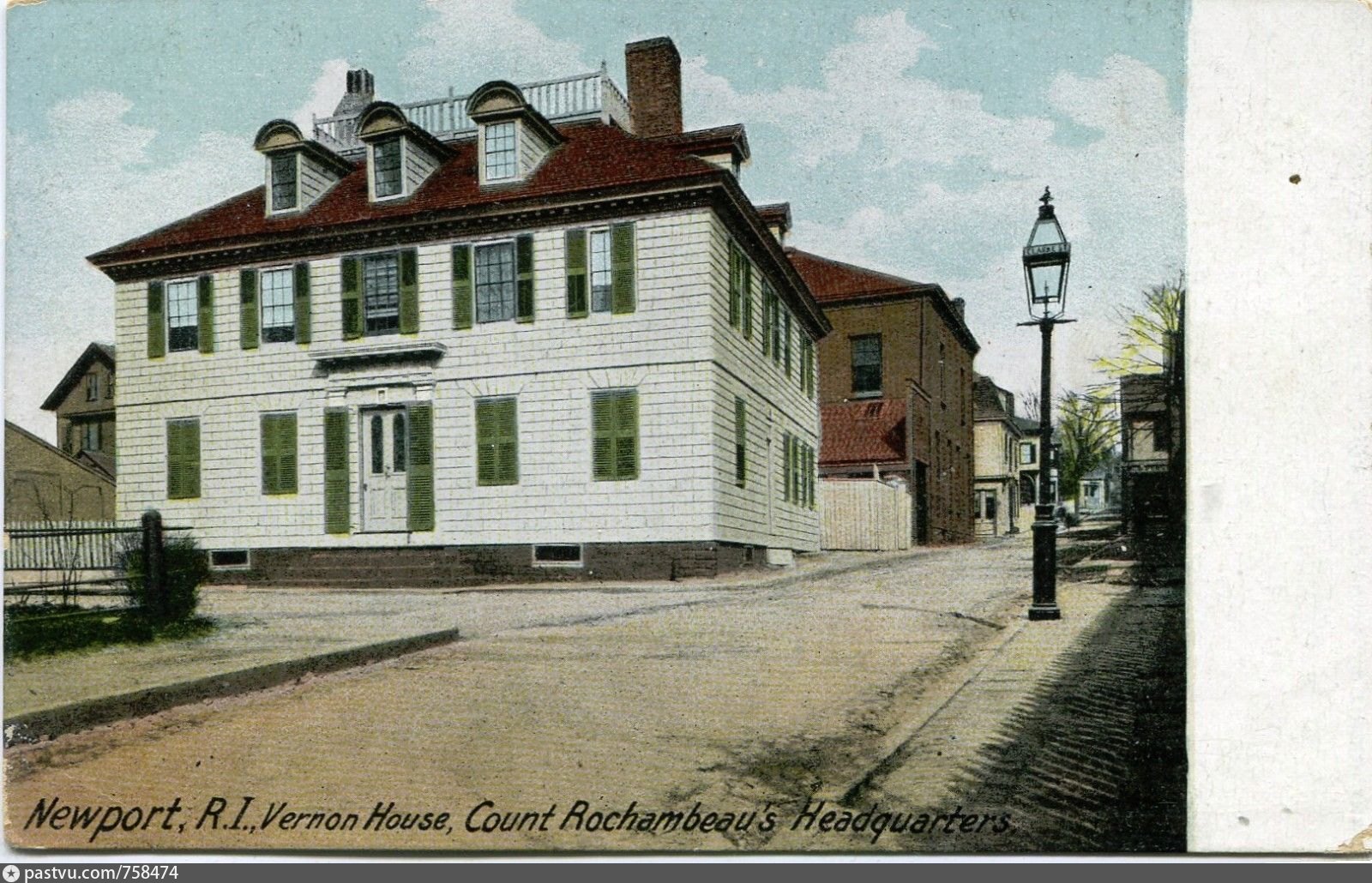 Vernon House. Count Rochambeau's Headquarters. Newport R.I
