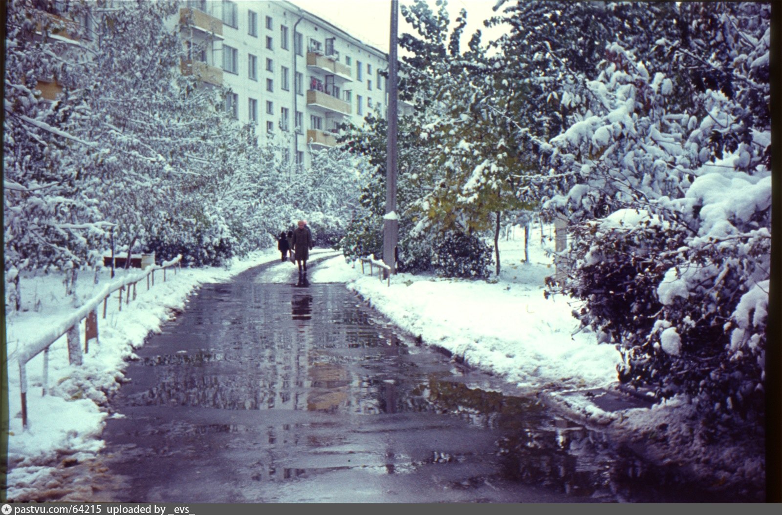 Москва осень со снегом