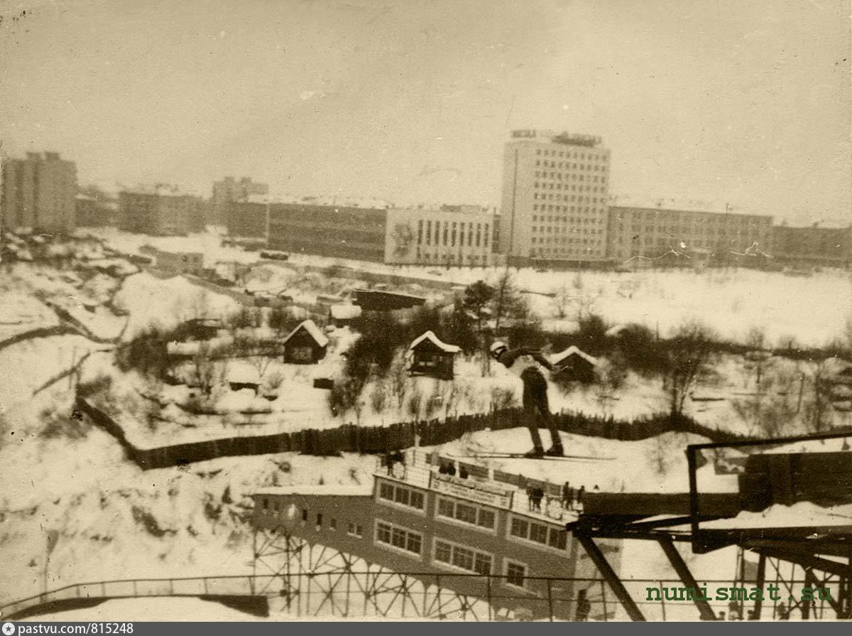 Пермь нагорный фото Вид с трамплина - Retro photos