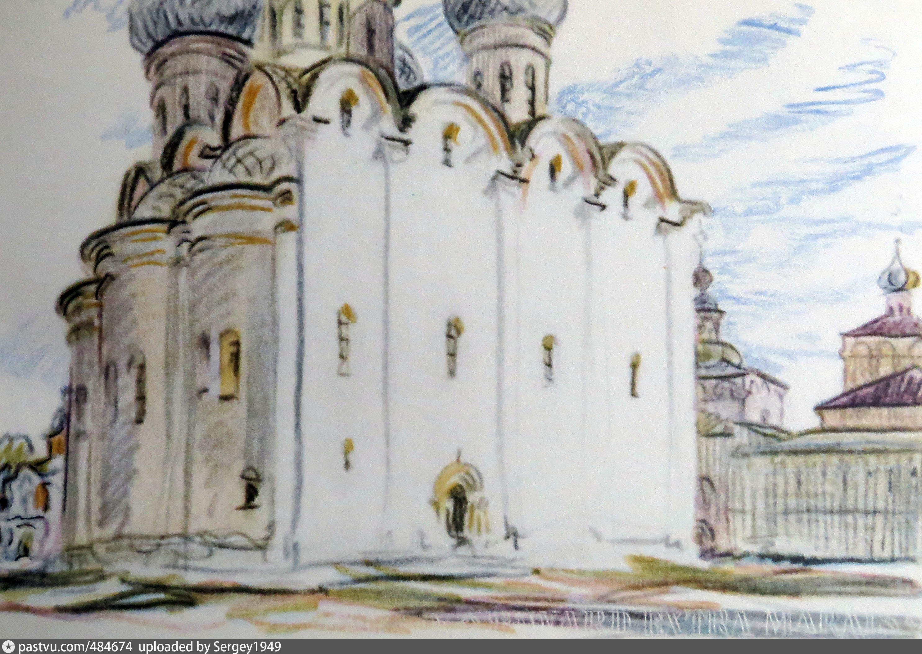Софийский собор Вологда рисунок
