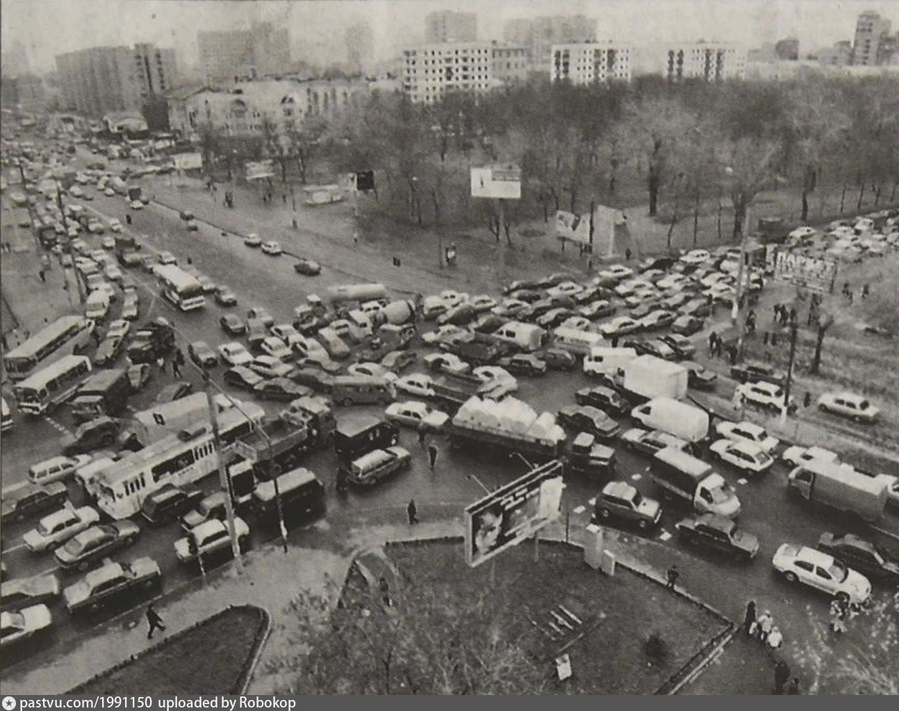 Пробки в москве и московской