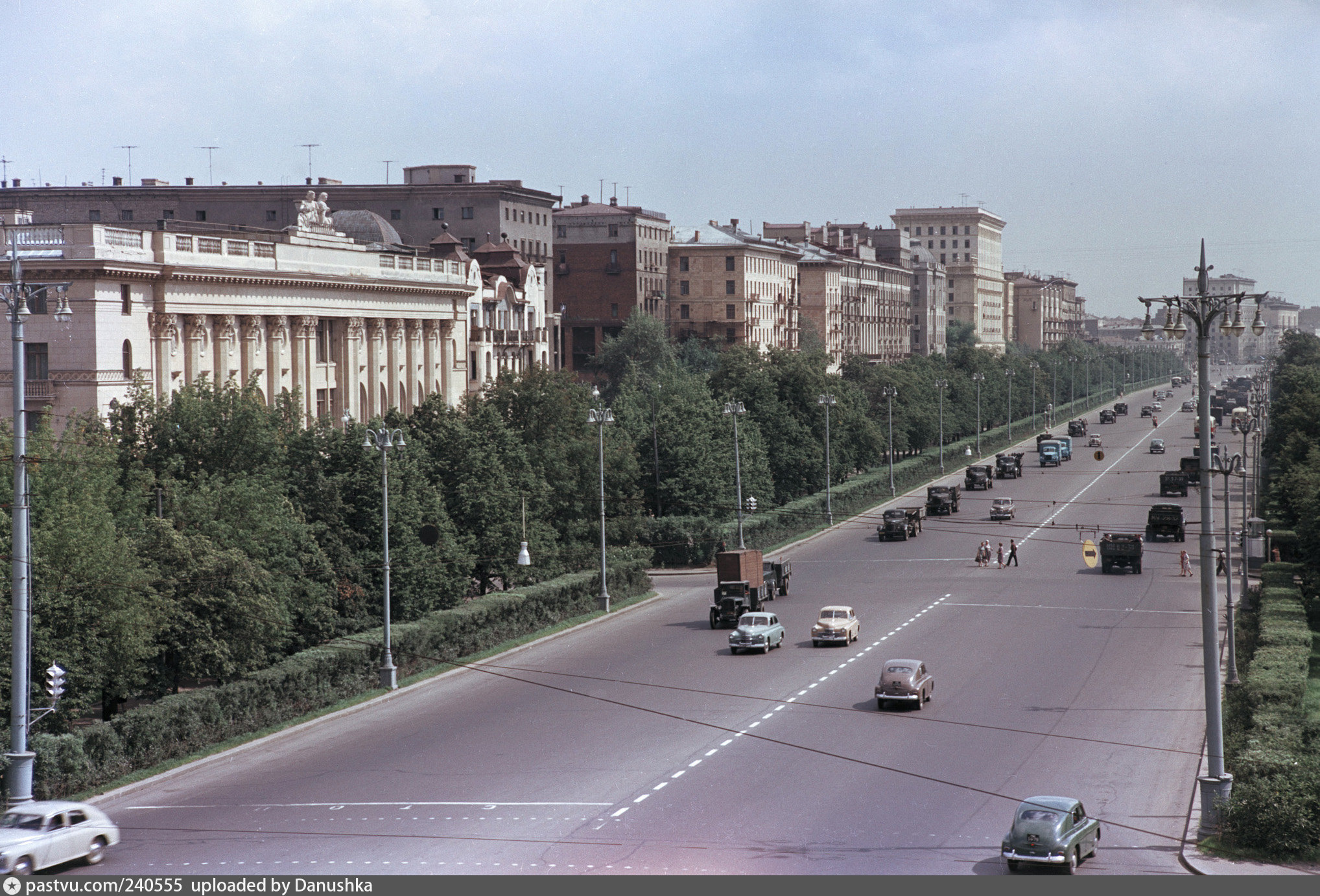 Зеленые проспекты городов. Ленинградский проспект 1960е. Ленинградский проспект 90-е. Ленинград Московский проспект 1950. Ленинский проспект 1950.