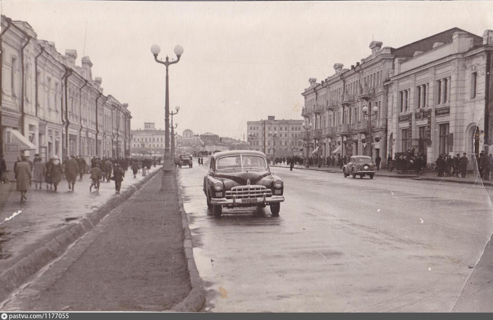 Улица Ленина Омск 1950 г