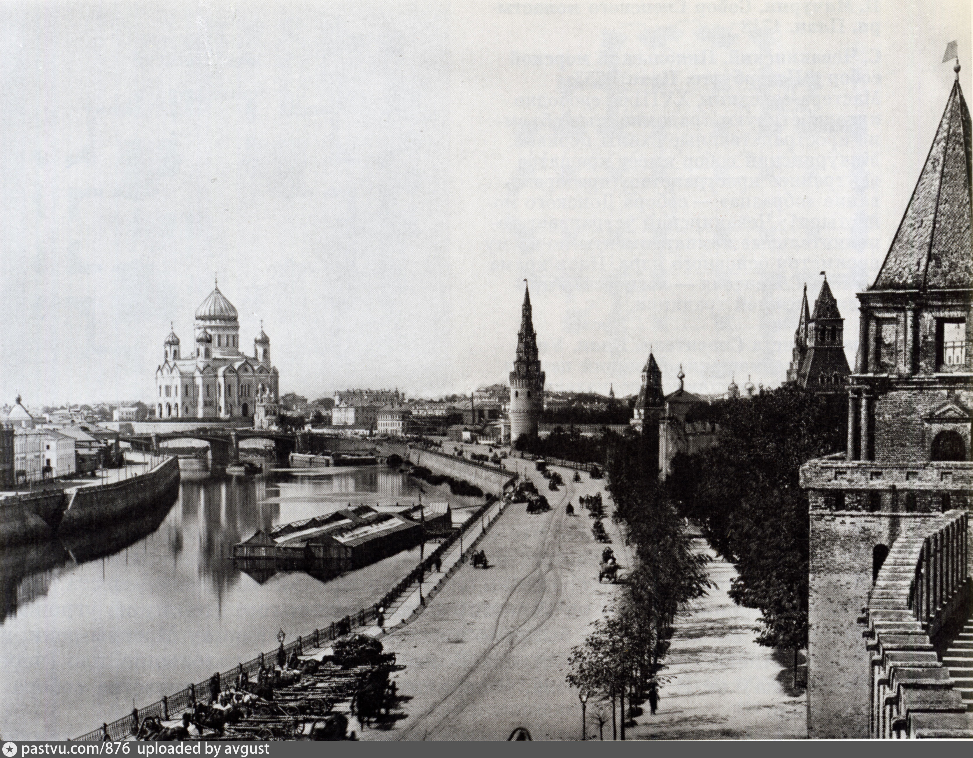 Какая была столица в 19 веке. Москва набережная Кремля в 1914г. Москва река Кремль 20 век. Москва река 19 век. Москва Кремль 1890.