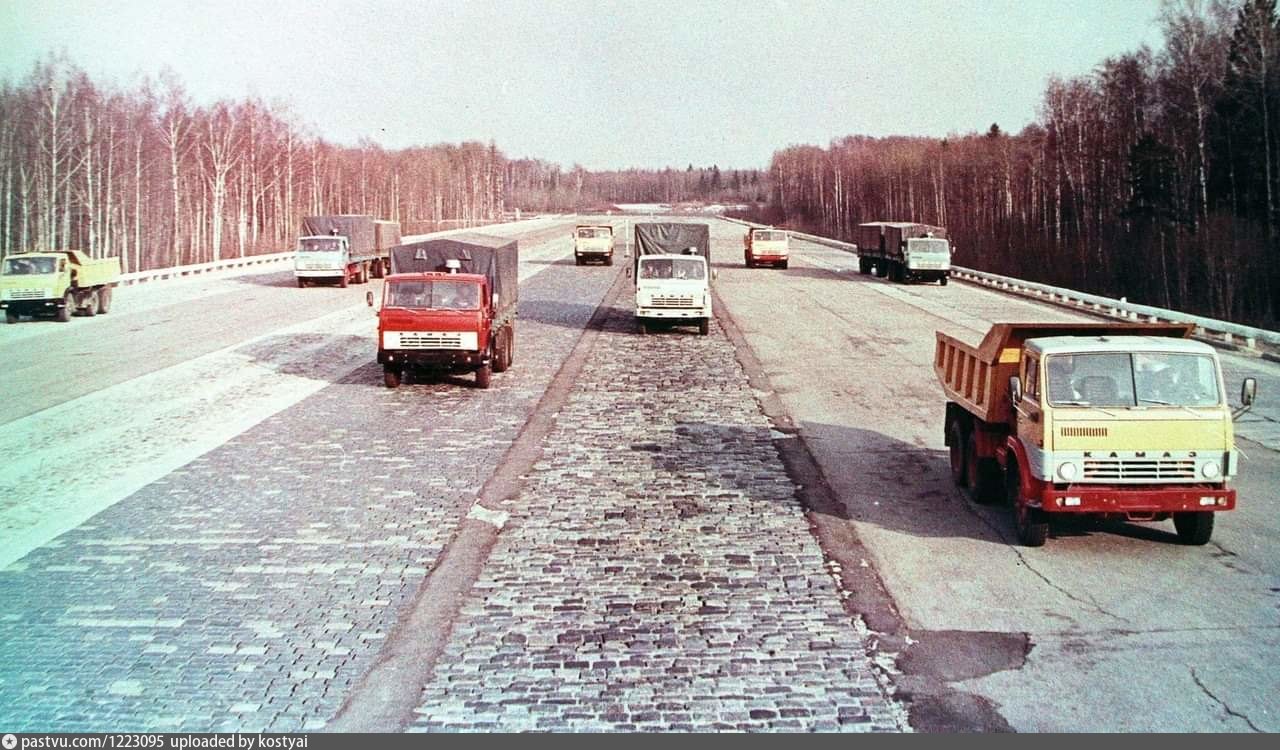 Дмитровский автомобильный полигон. Парадная съемка для КАМАЗа - Retro photos