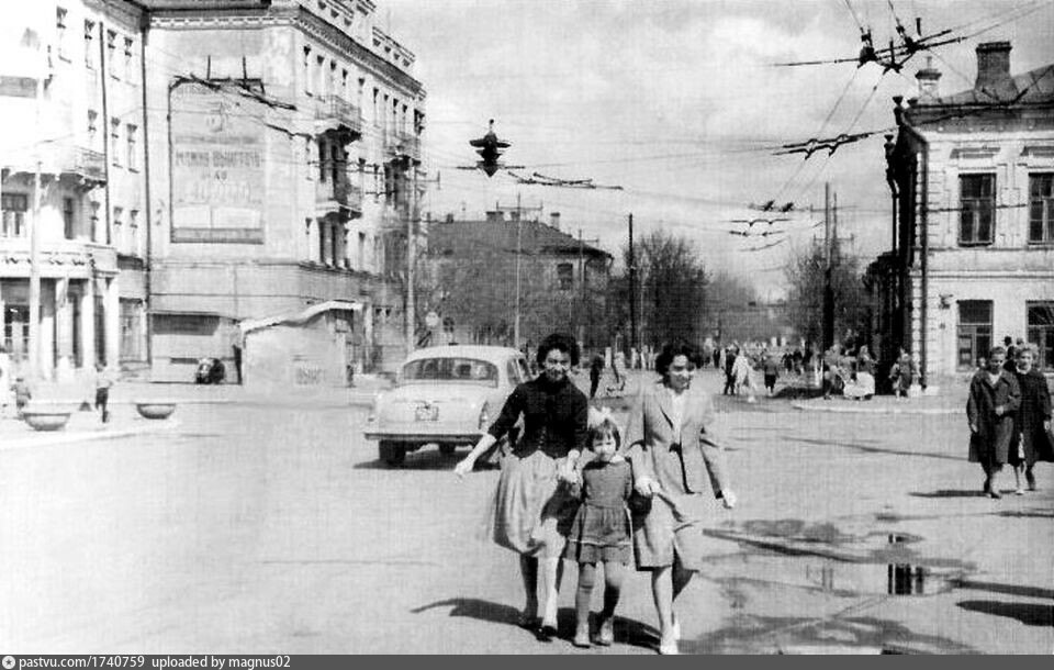 Ретро 2000 года. Оренбург 1963 года. Фото старого Оренбурга ул Фадеева.