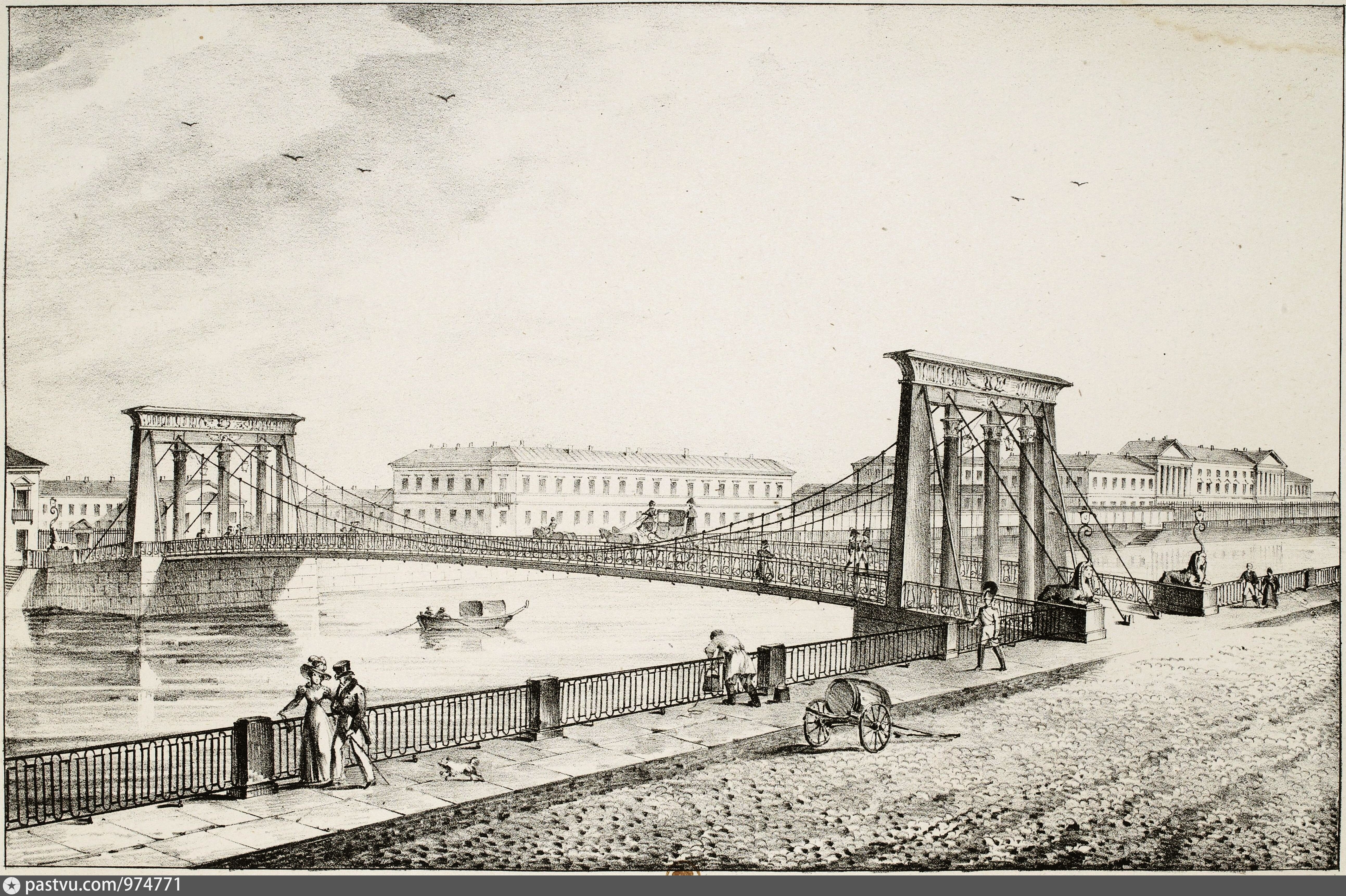 египетский мост в санкт петербурге