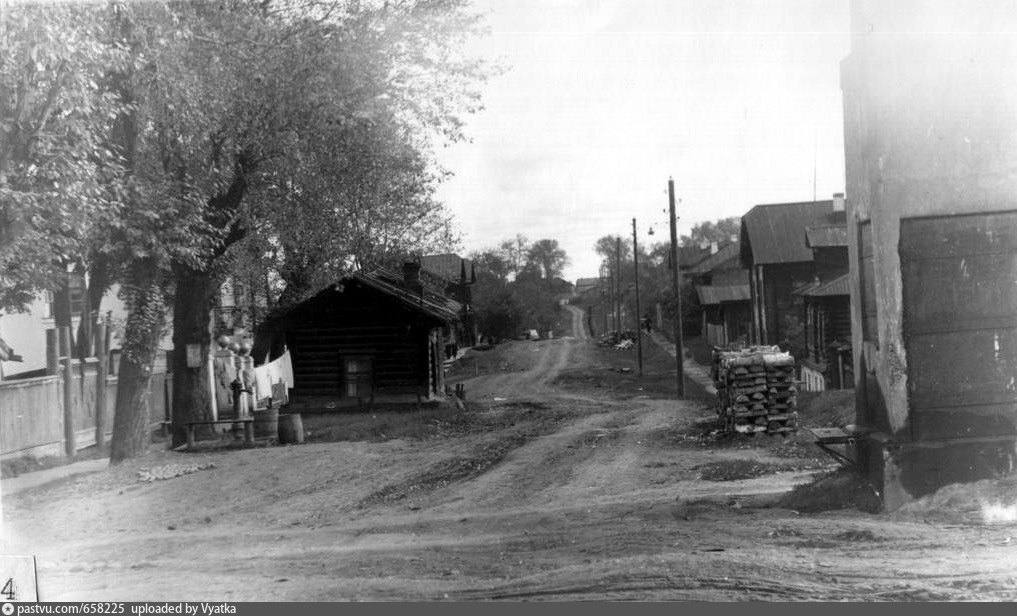 Фото 60 г. Старая Филейка Киров. Старинные советские улицы Кирова. Ул Володарского 1920-х годов г Кирова. Филейка улица Киров.