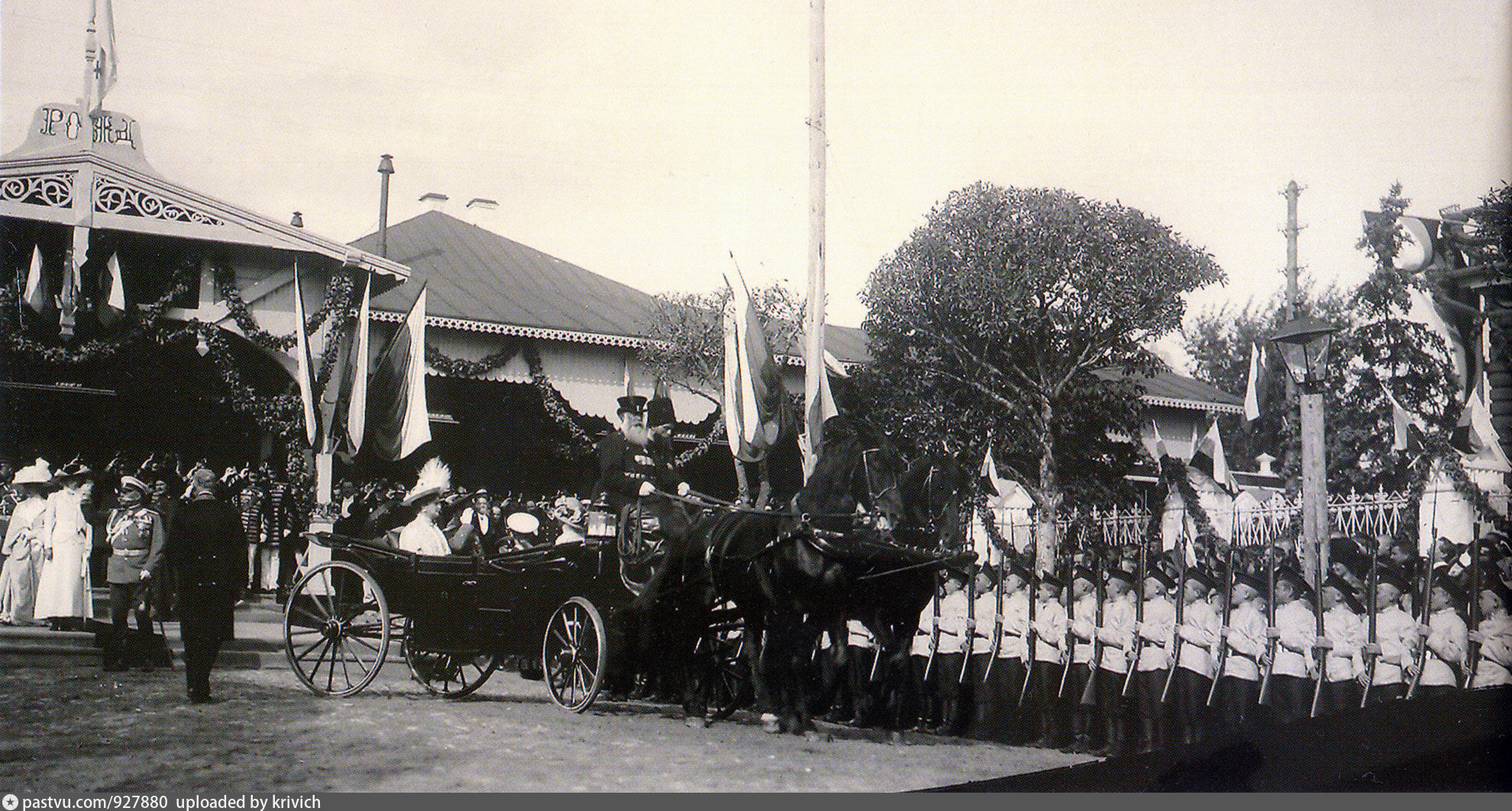 Бал мышковской в 1896. Приезд императора Николая 2 в Суздале.