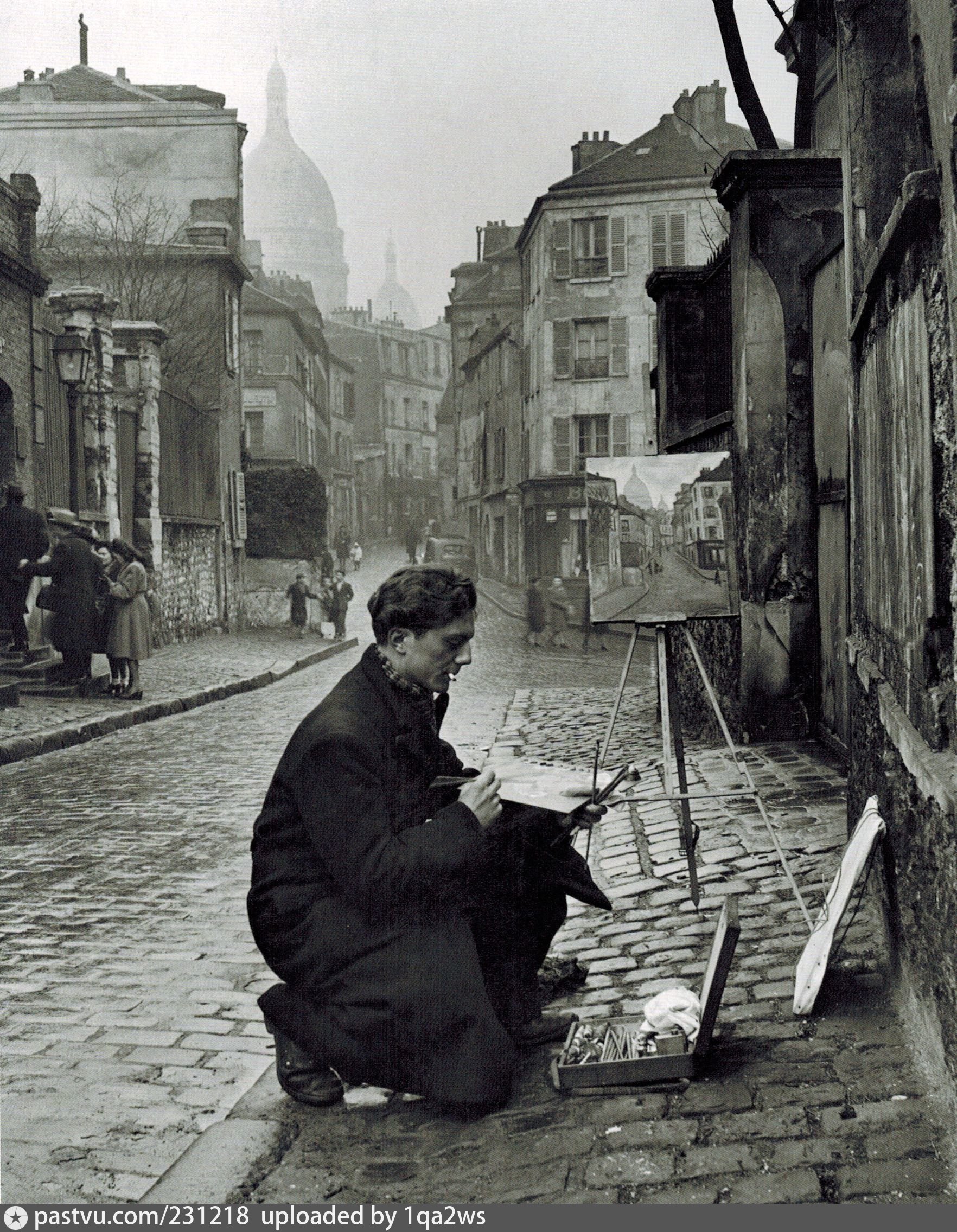 Старое искусство. Париж 1946. Брессон Монмартр. Париж 1950-е. Монмартр 19 век.