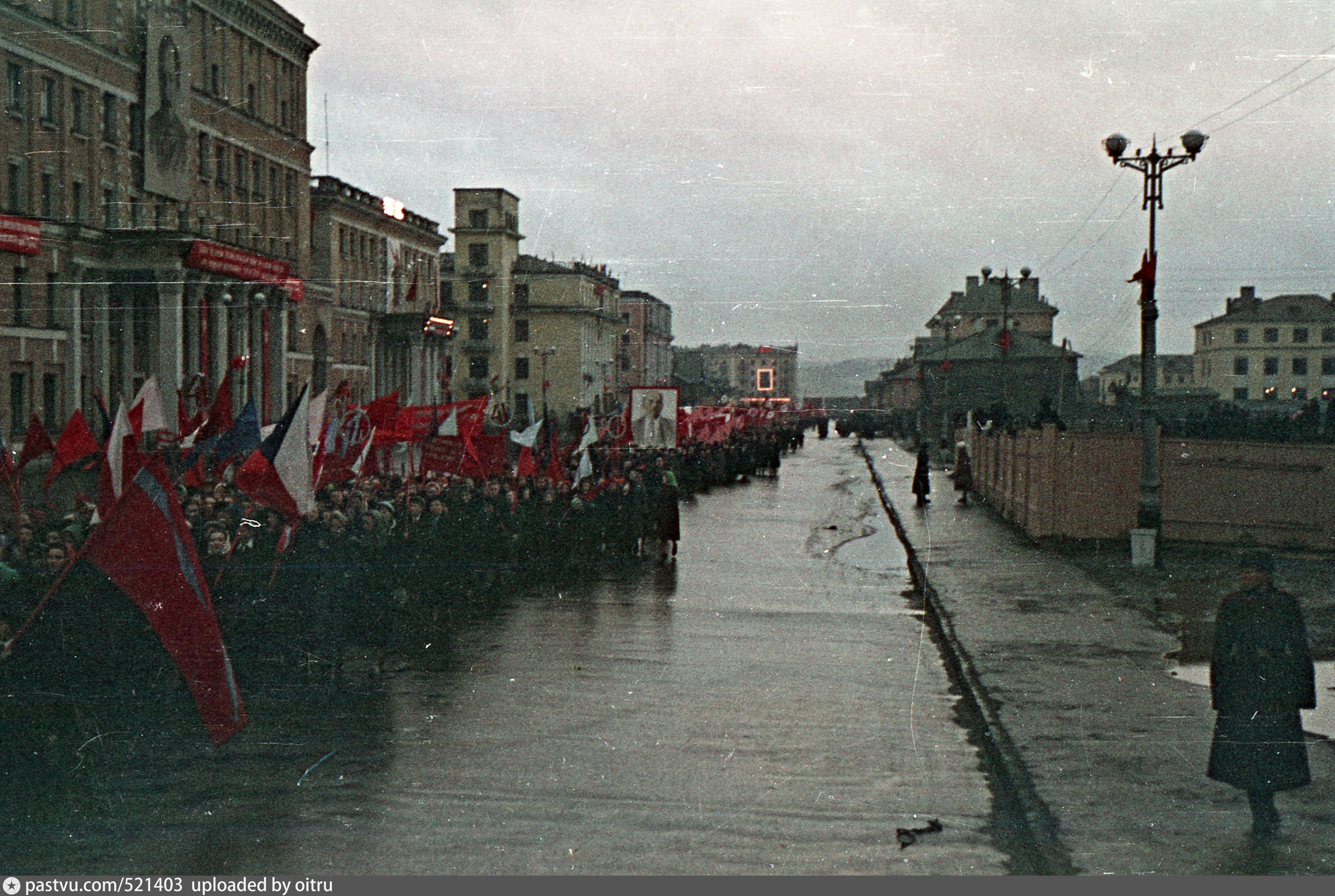 Конец 50. Мурманск в старых цветных фотографиях. Мурманск Ленинград СССР. Мурманск 40-х годов. Города СССР 1945-1950.