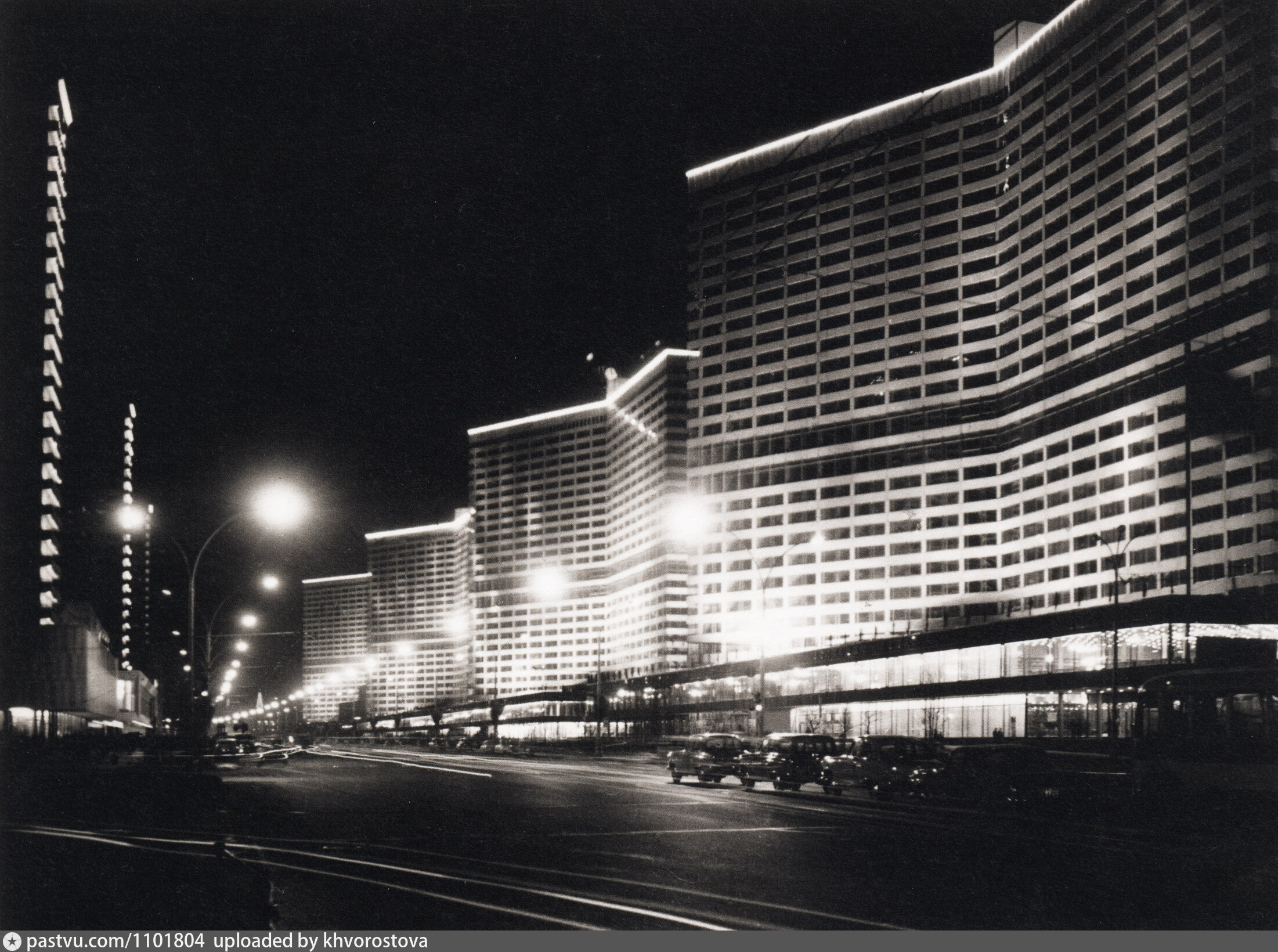 Советская ночь. Проспект Калинина Москва. Проспект Калинина 1970е. Наум Грановский Калининский проспект. Новый Арбат 1960.