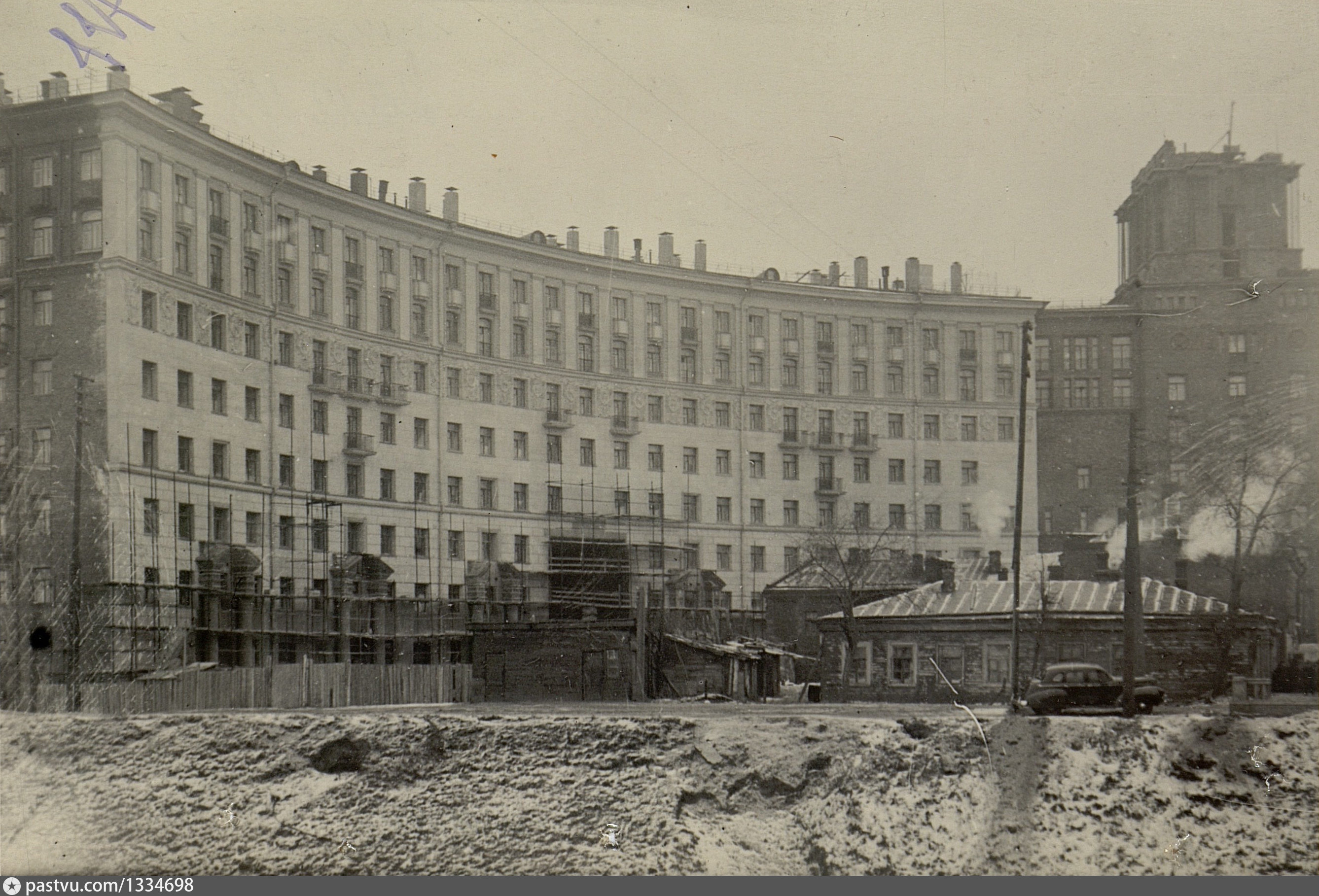 Жилой дом МГБ СССР на площади Калужской Заставы - Retro photos