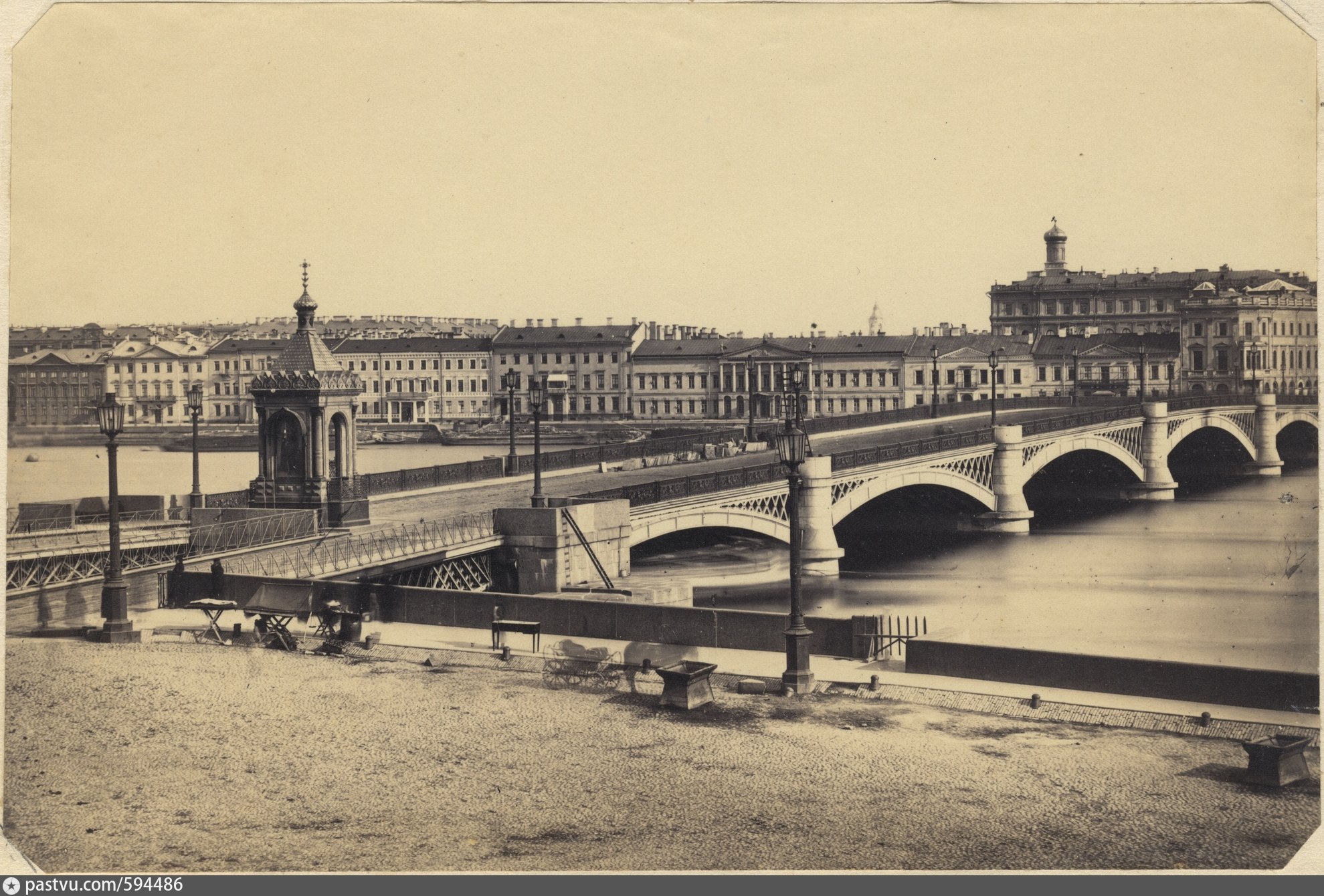 Николаевский мост Петербург 19 век