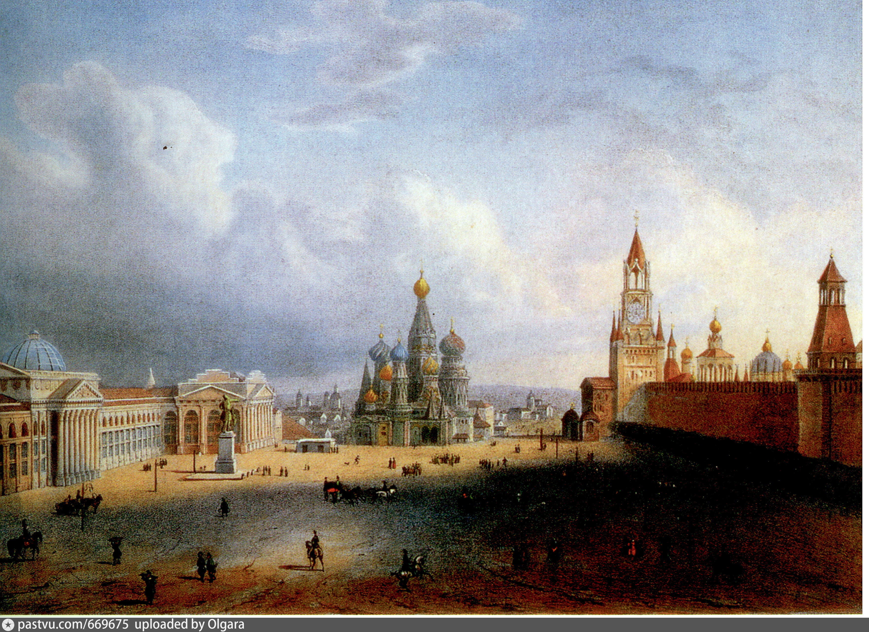 Красная площадь Москва 19 век