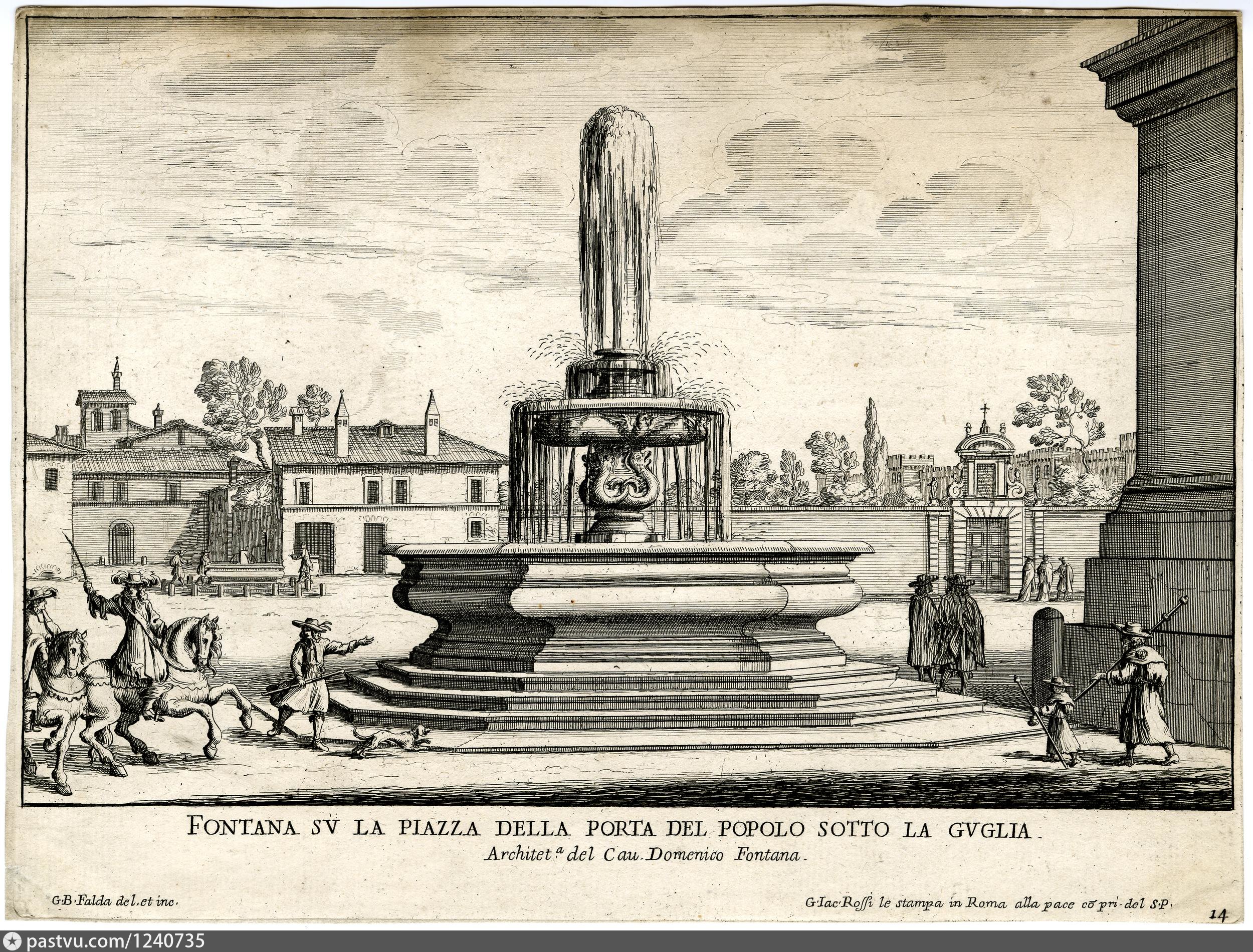 Доменико фонтана площадь дель Пополо