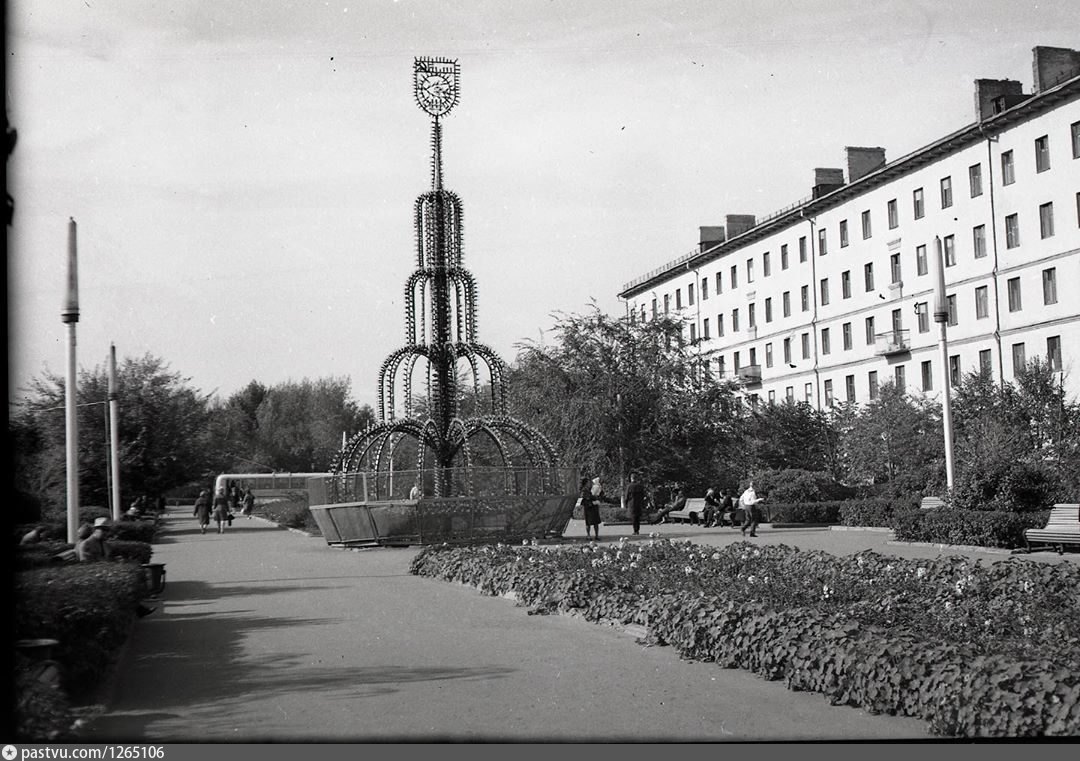 Обнинск, дома на улице Пушкина. 1957 Г..