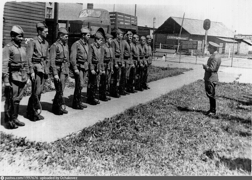 Занятия у учебного поезда в воинской части № 63791