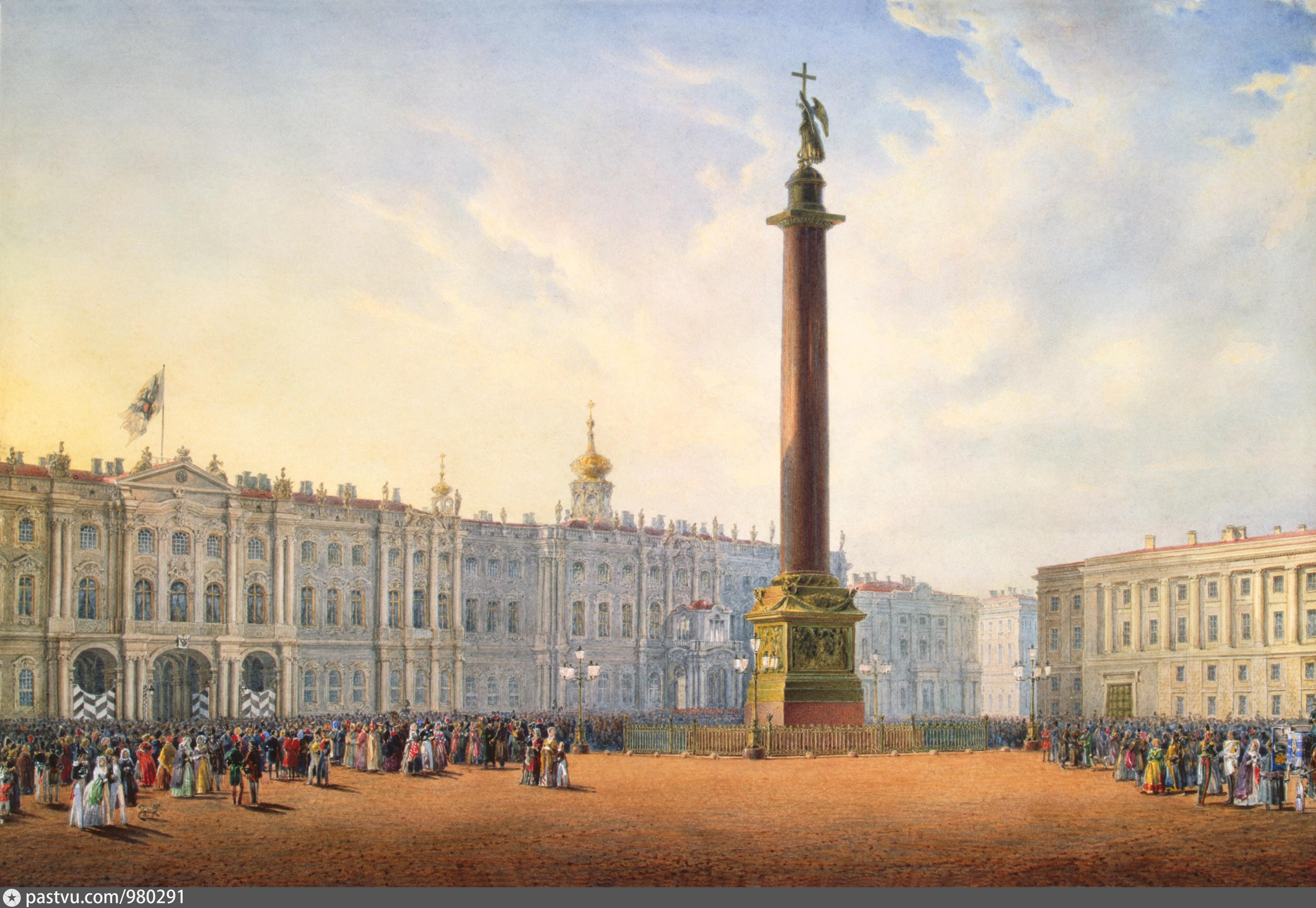 Столица при екатерине 2. Дворцовая площадь в Санкт-Петербурге 19 век. Дворцовая площадь зимний дворец.
