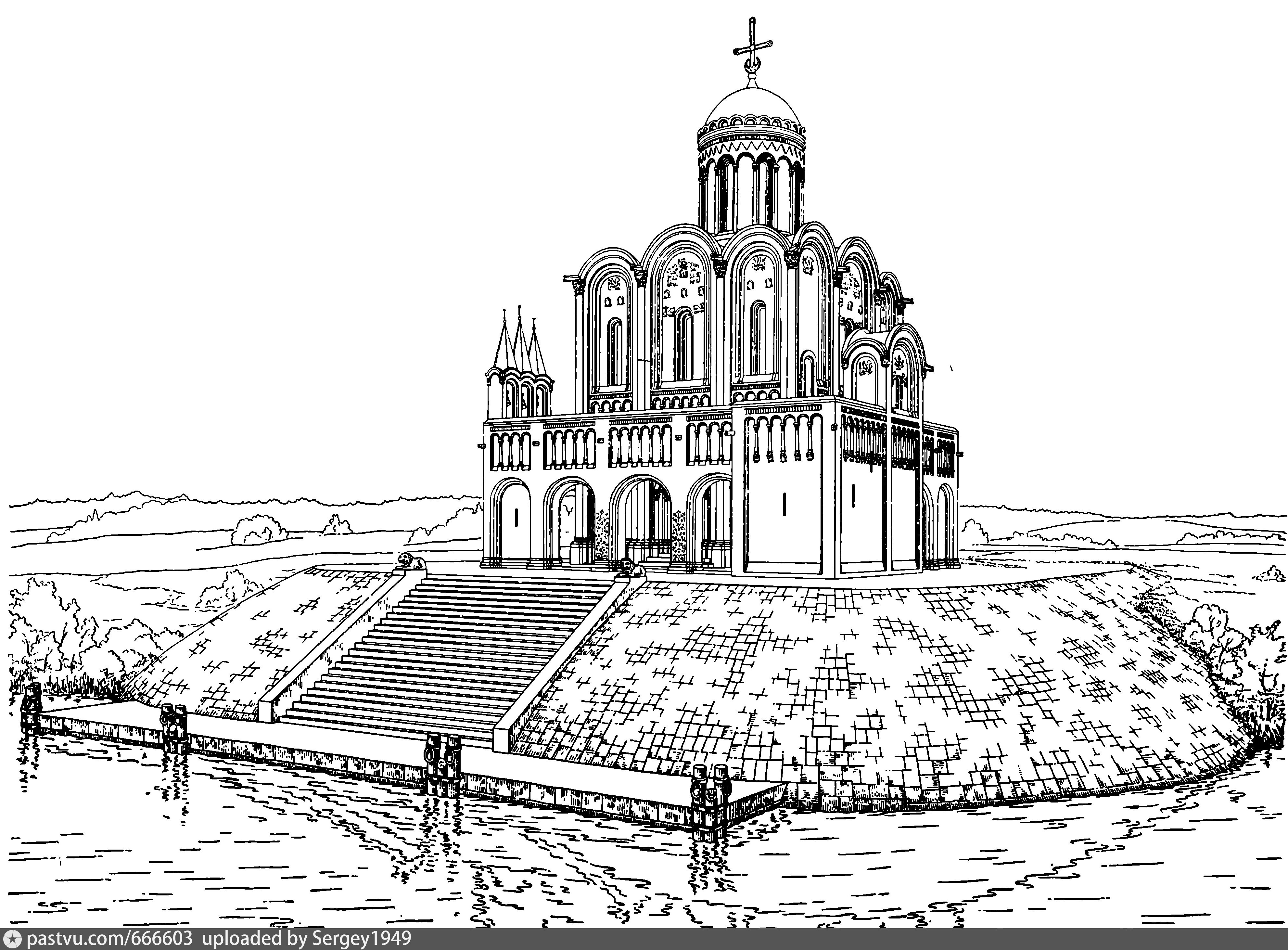 Храм Покрова на Нерли реконструкция