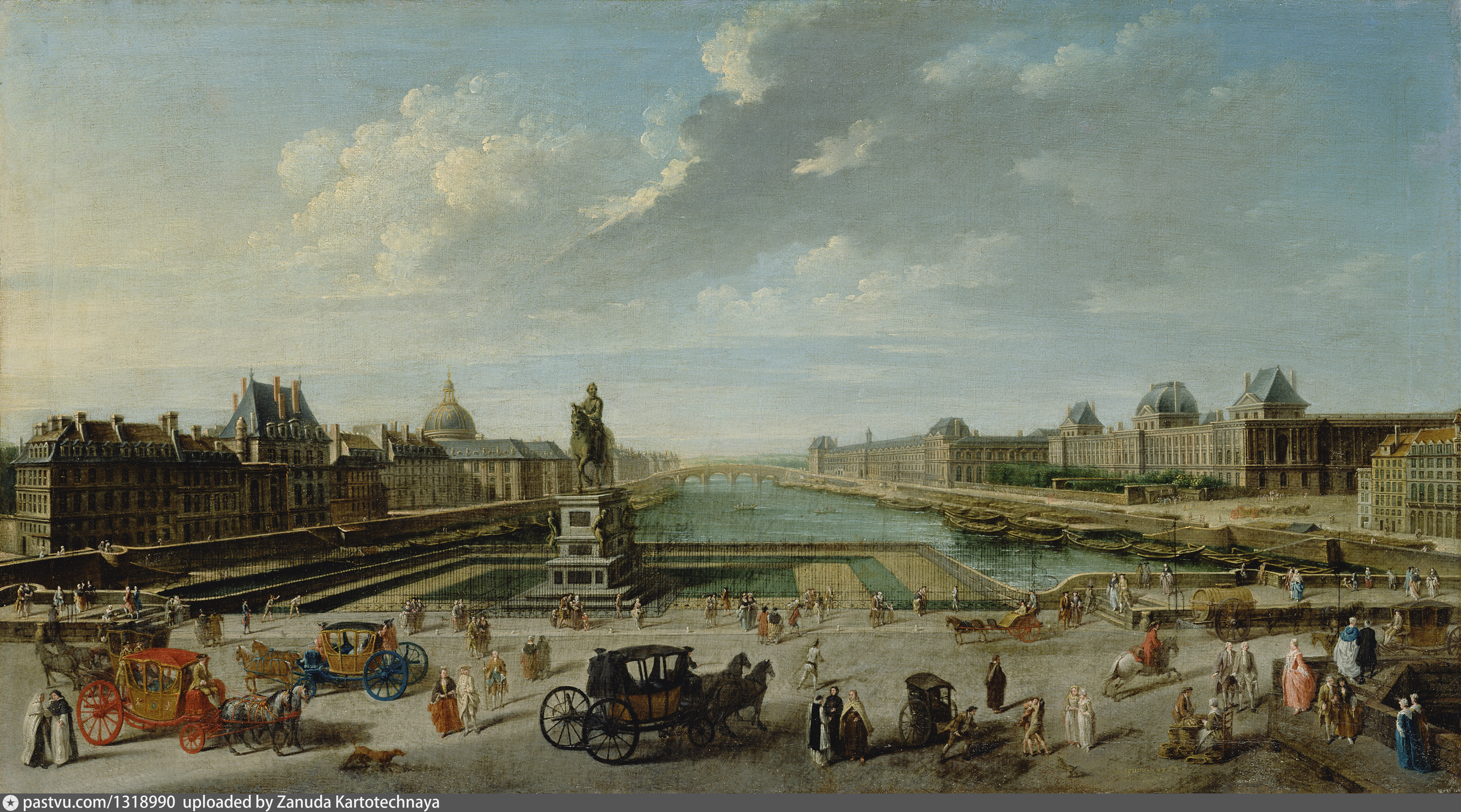Концу 18 века появилось. Париж конец 18 века. Бернардо Беллотто (1721-1780).