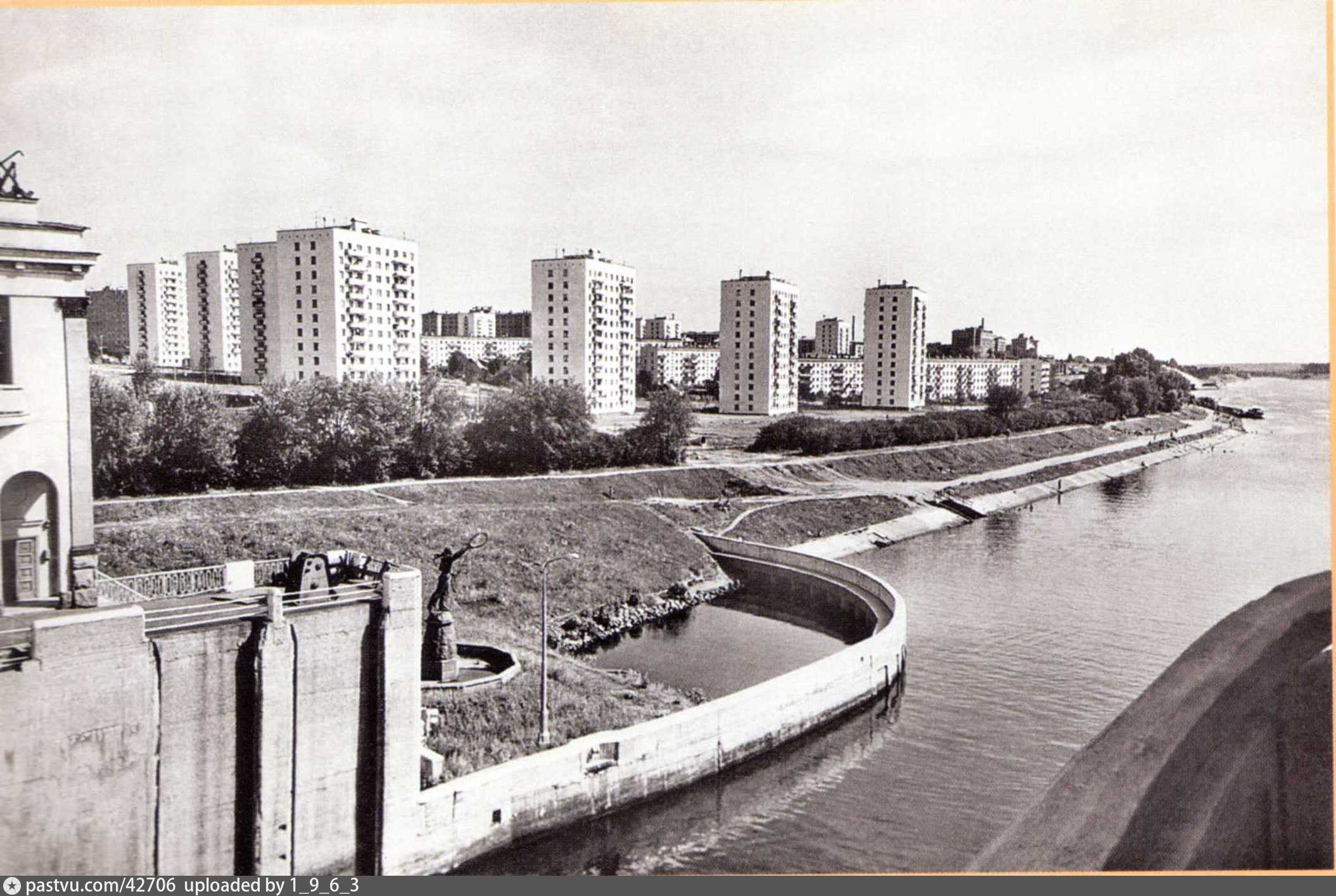 Шлюз канала Москвы-реки Щукино 1937 год
