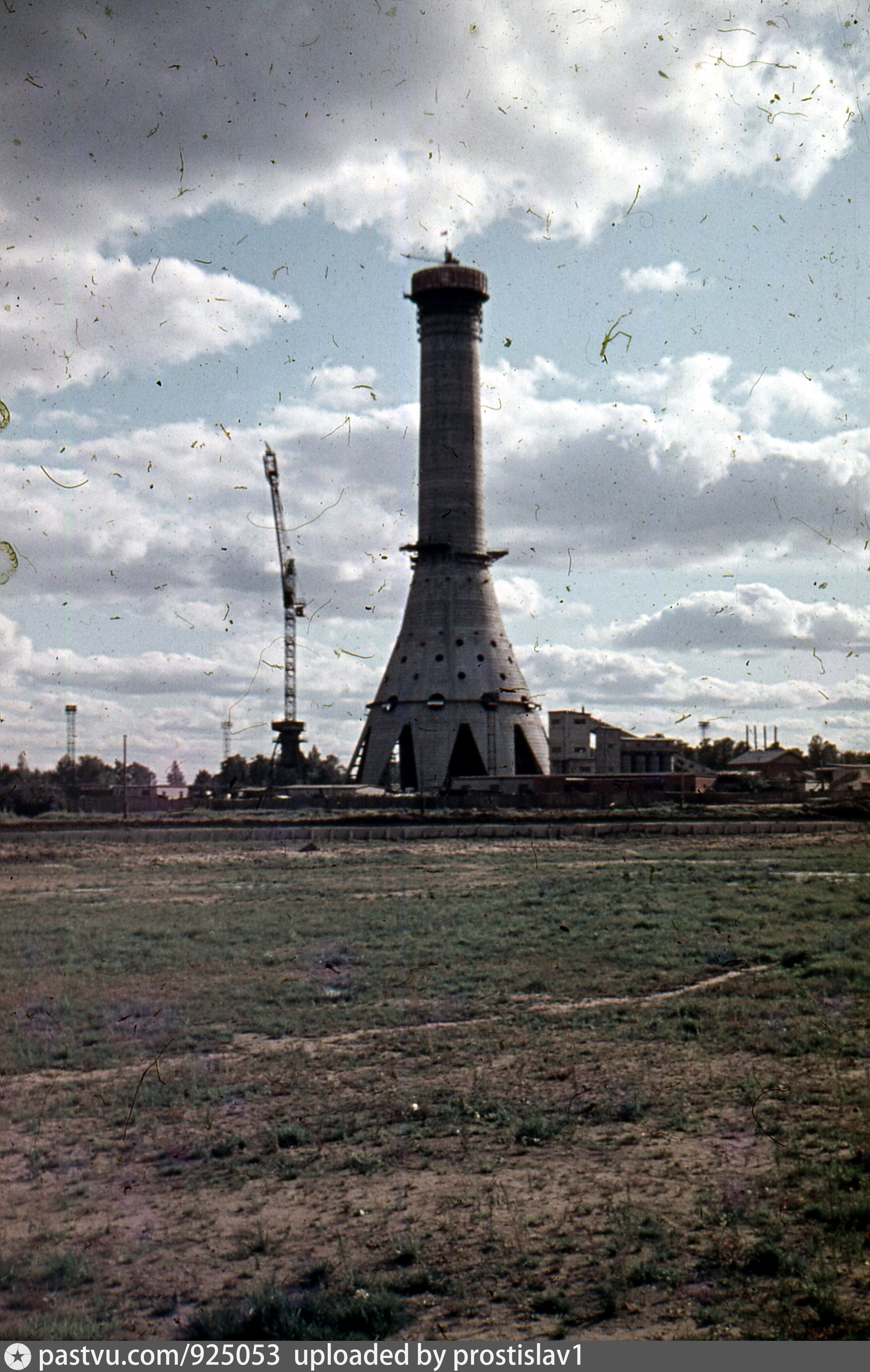 Фото строительства останкинской телебашни