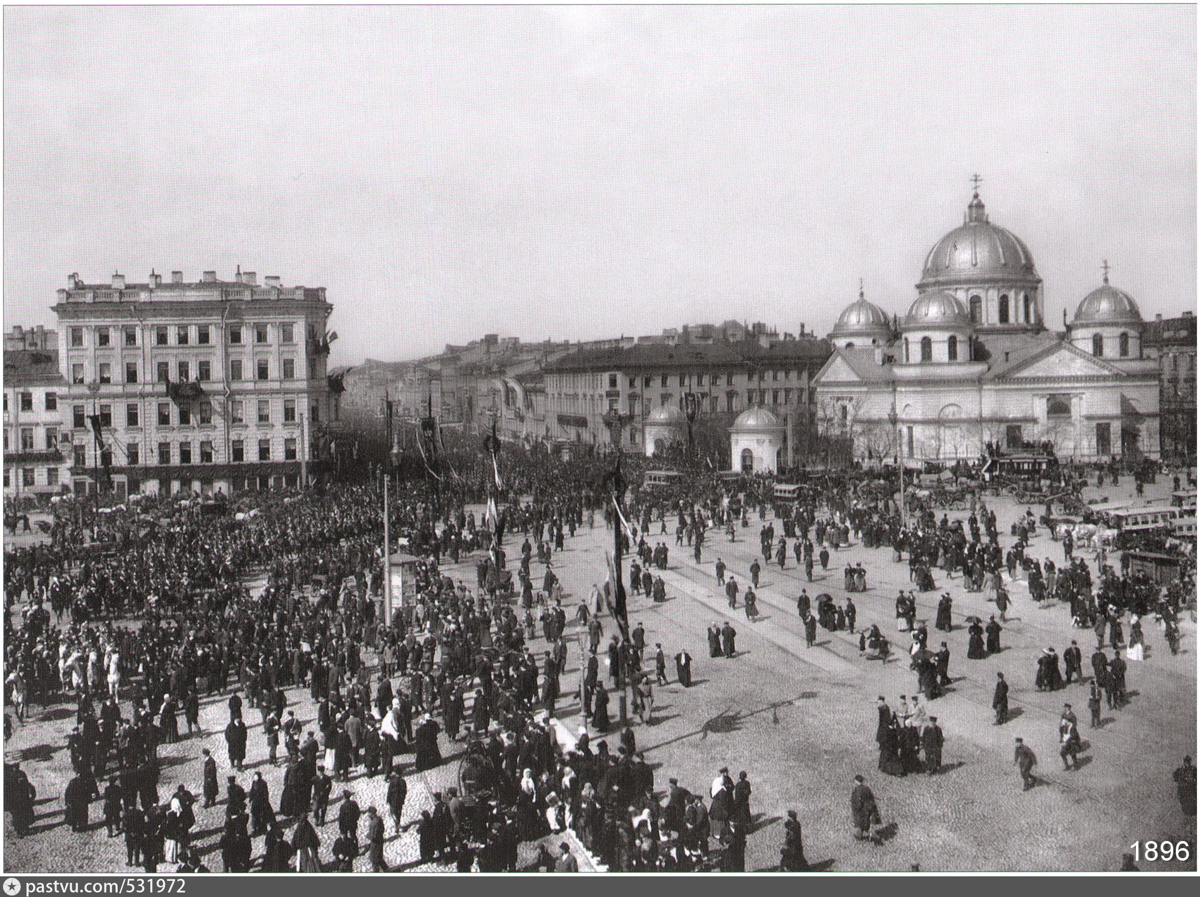 Площадь Восстания Знаменская 1917