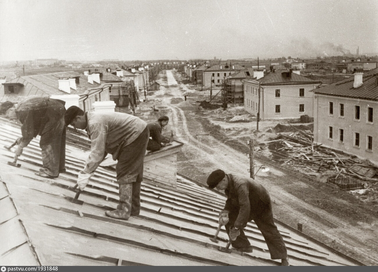 Строительство в ссср. Нижний Новгород 1950е. Город Горький бараки Московский район. Город Горький 1960 годы стройка. Улица Академика Павлова в 1960-е годы.