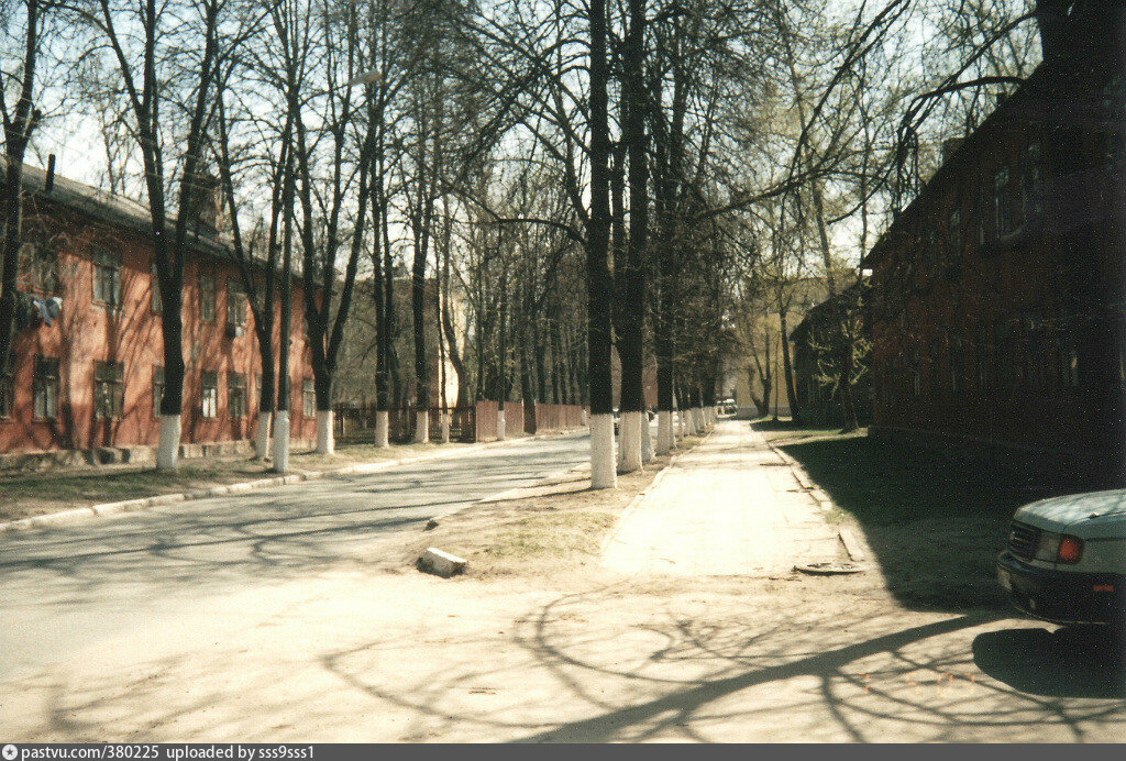 Ступино вид на Банный переулок 1995 год Ветхие бараки