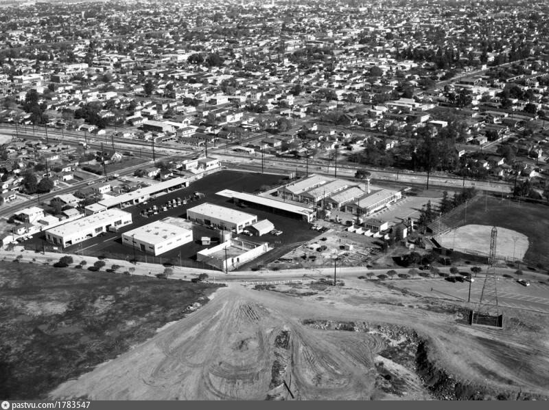 Huntington Park public works site, looking northeast