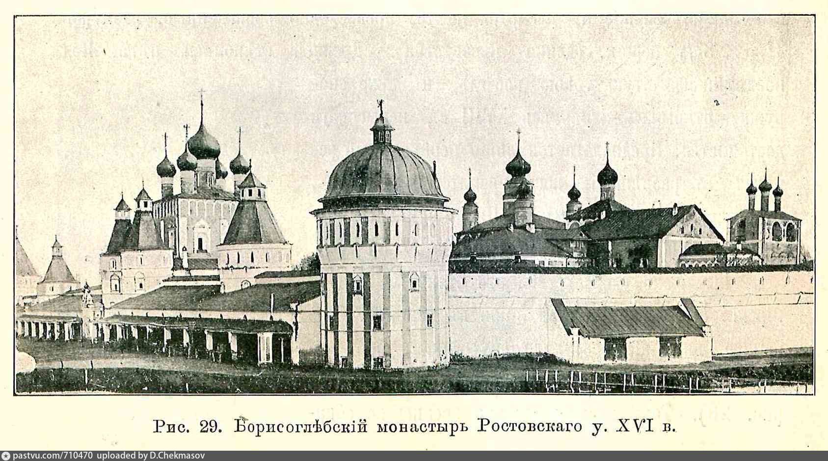 Борисоглебский монастырь Торжок рисунок