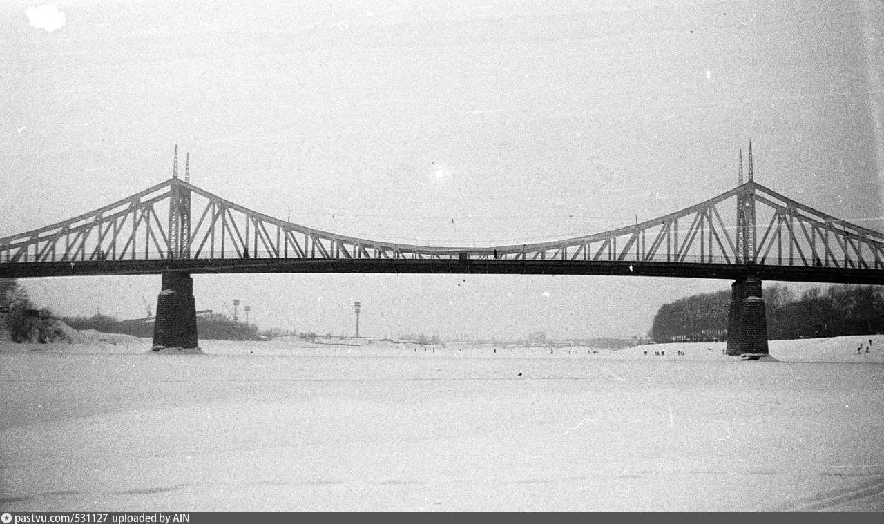 Староволжский мост рисунок