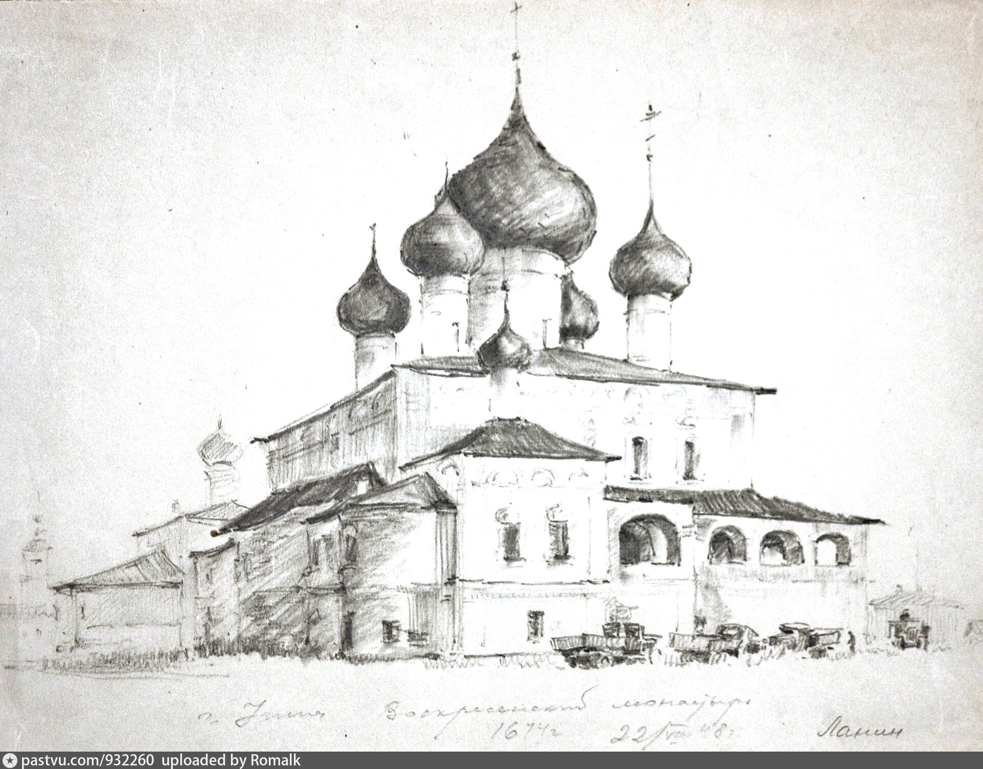 Воскресенский собор Новоиерусалимского монастыря чб