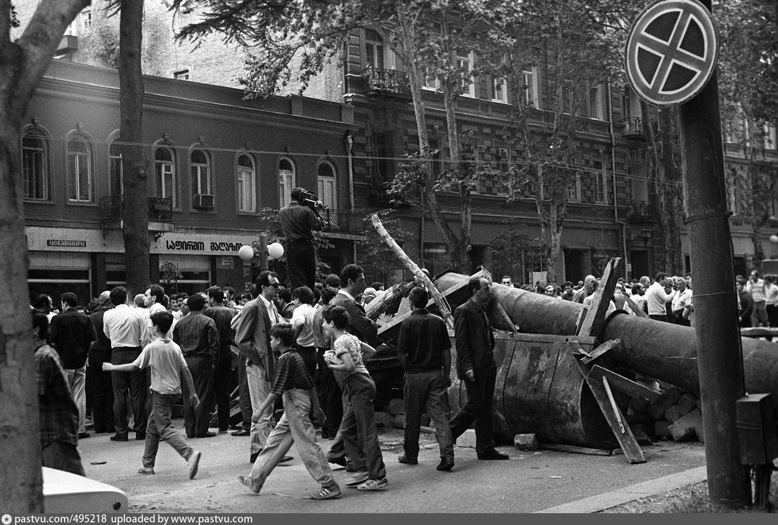 Уличные бои в Тбилиси в 1991