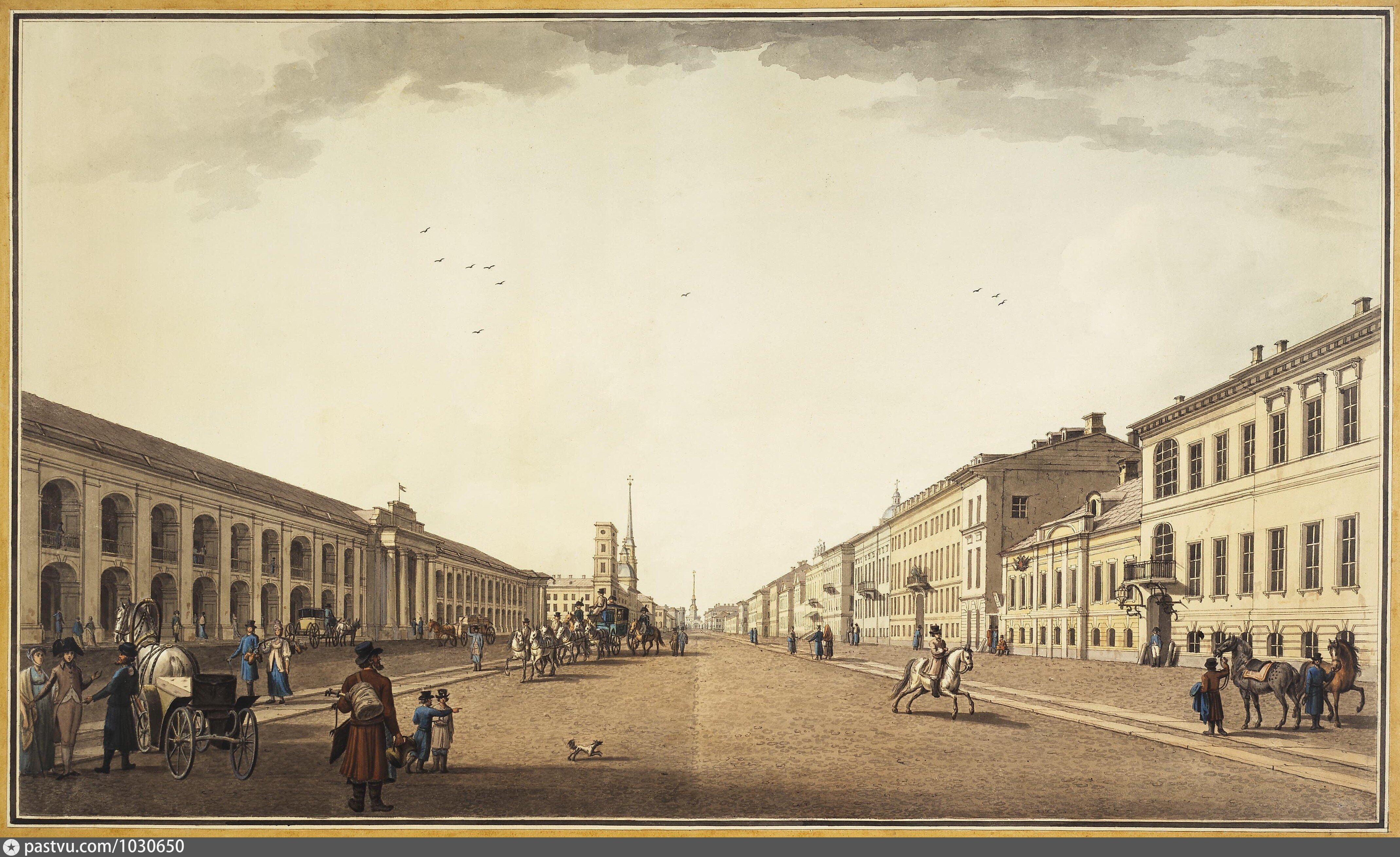 Спб 1700. Гостиный двор Санкт-Петербург 18-19 века.