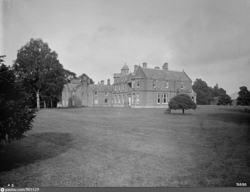 Auchterarder House General view of rear elevation