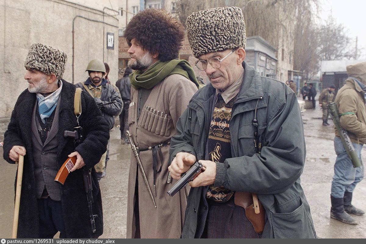 Чеченские ополченцы 1995