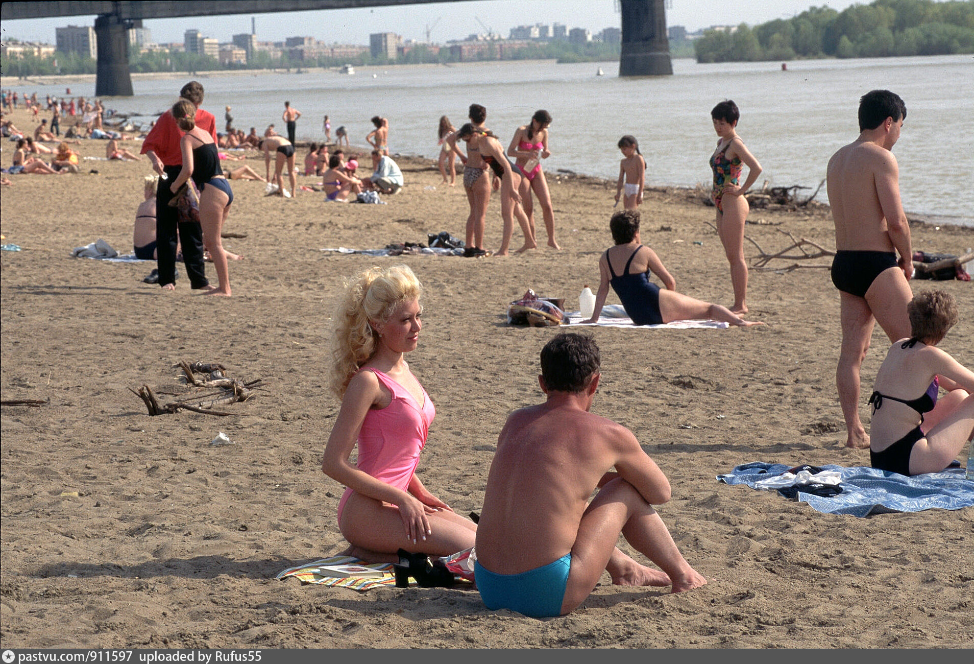 Российские пляжи в 90